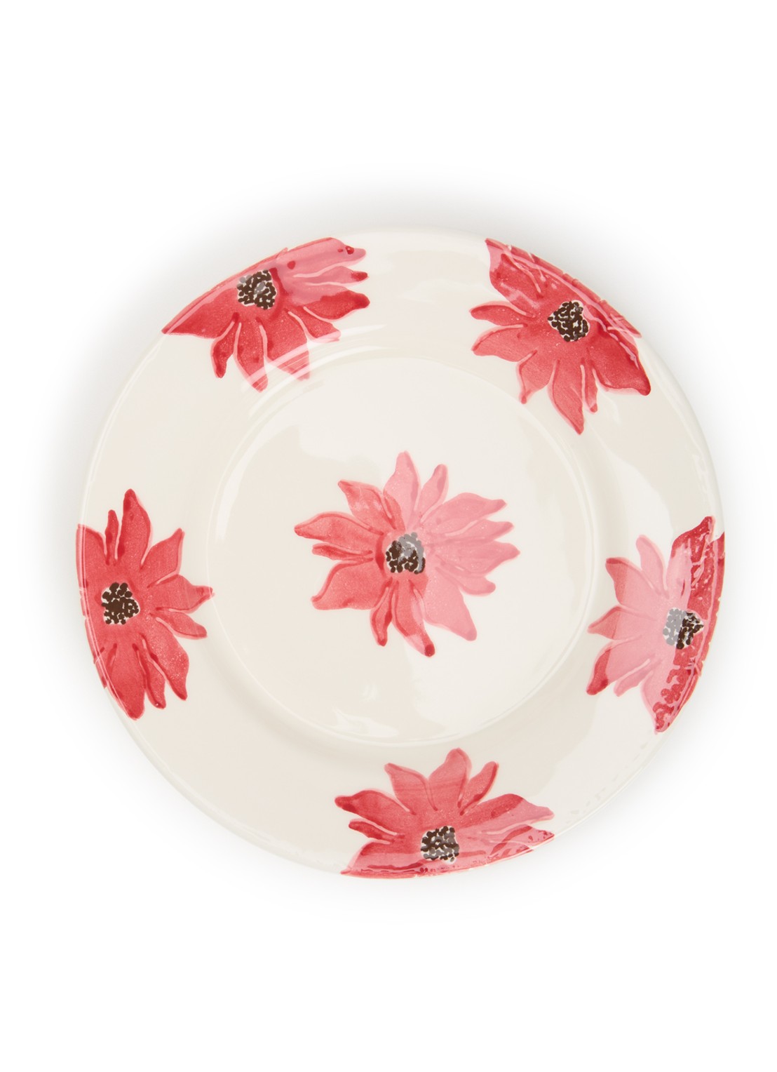 Anna + Nina Fiorita ontbijtbord 22,5 cm - voorkant gebroken wit