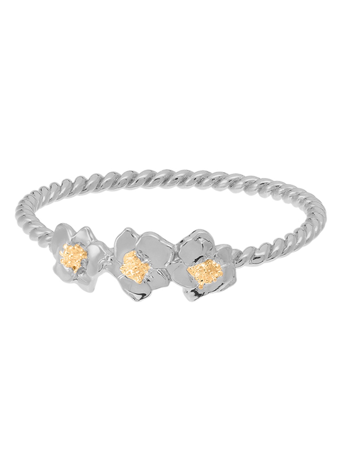 Anna + Nina Fiorita ring  - voorkant zilver