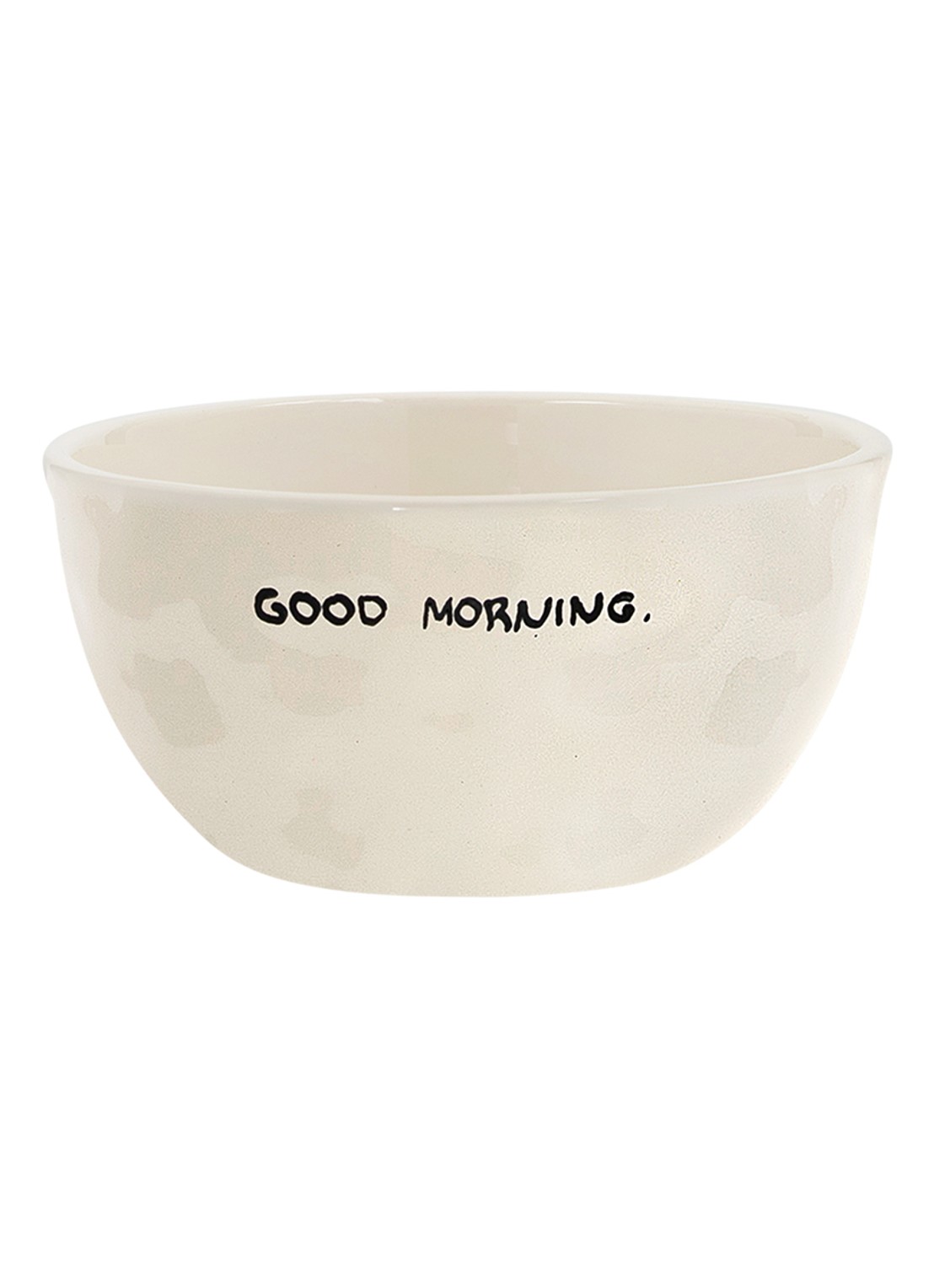 Anna + Nina Good Morning kom 14 cm - voorkant wit