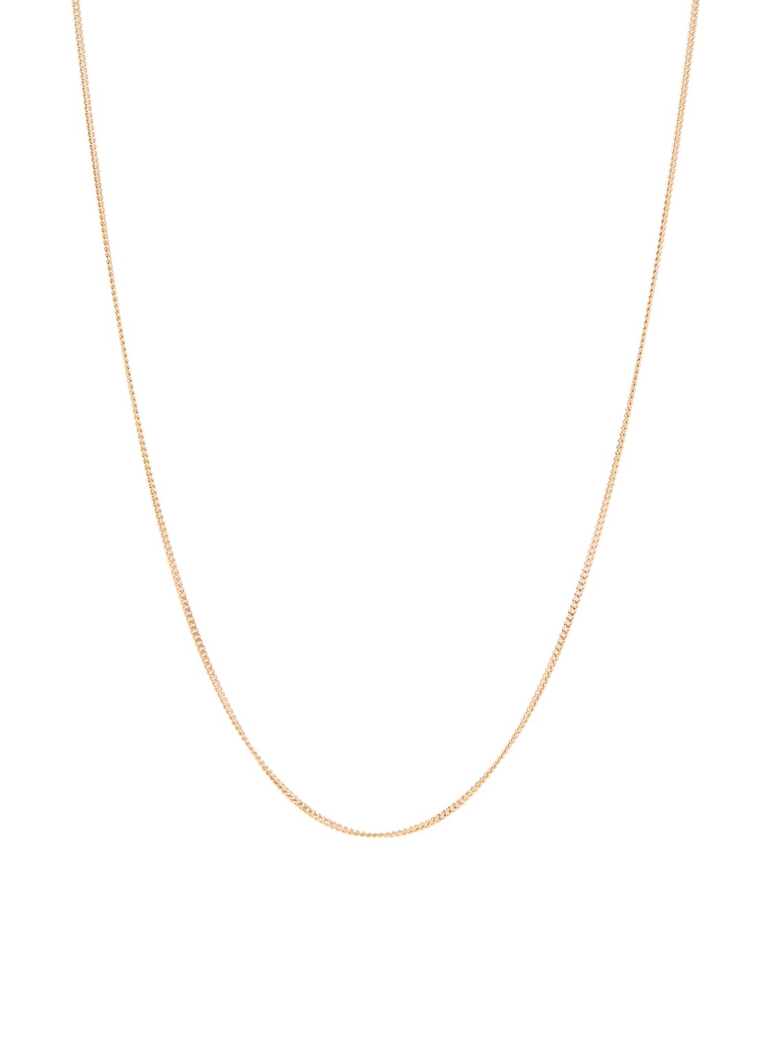 Anna + Nina Gourmet ketting verguld - voorkant goud