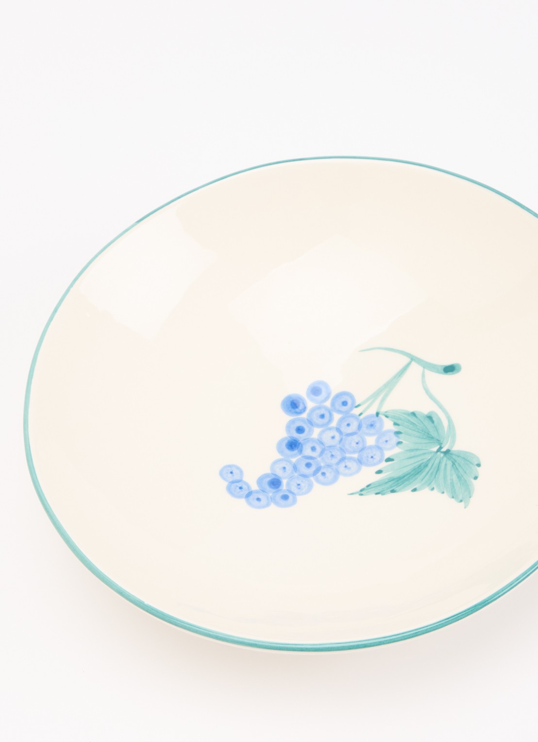 Anna + Nina Grapevine pastabord 22,5 cm - voorkant 2 gebroken wit
