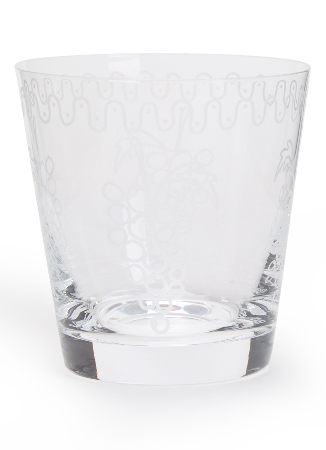 Anna + Nina Grapevine waterglas  - voorkant wit