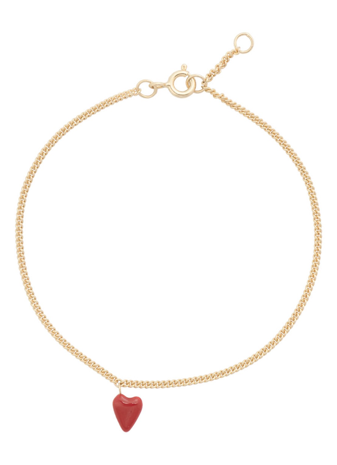 Anna + Nina Heart Beat armband verguld - voorkant 2 goud