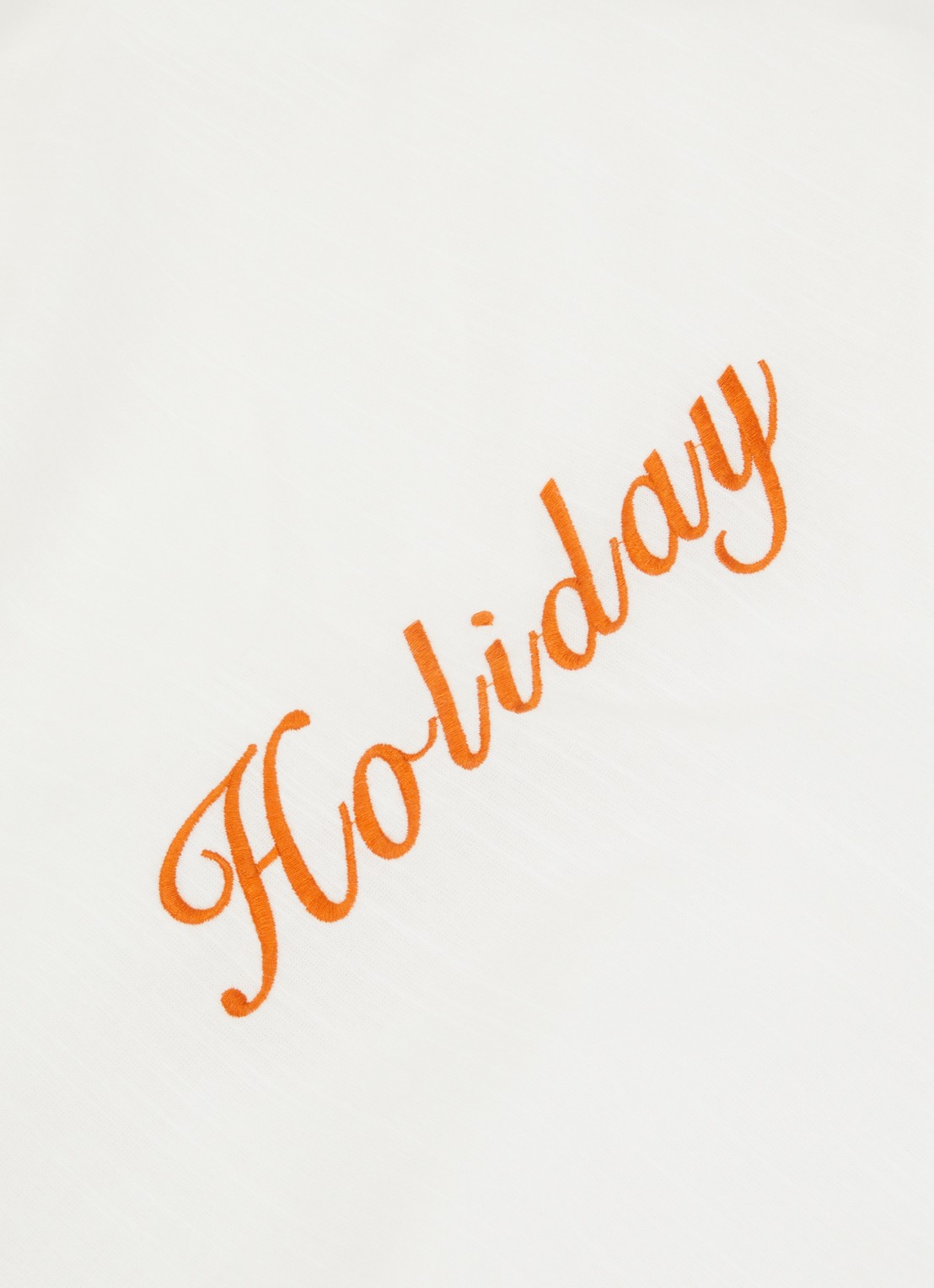 Anna + Nina Holiday Ruffle tafelkleed 150 x 255 cm  - voorkant 2 orange