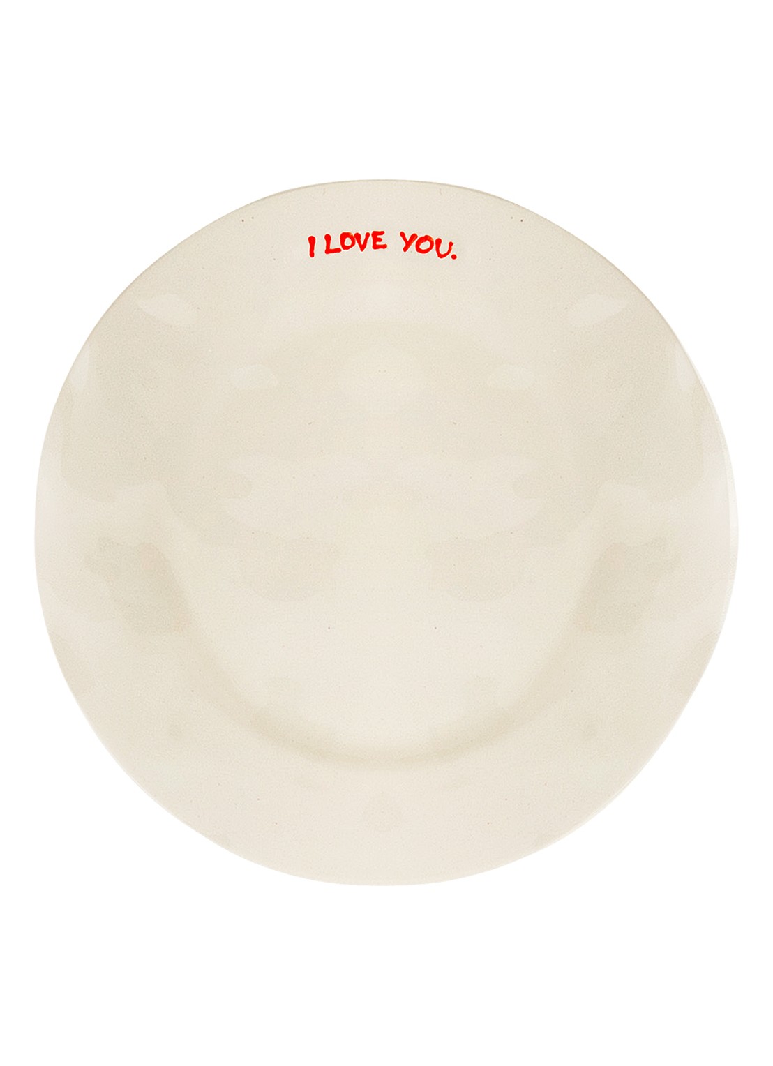 Anna + Nina I Love You ontbijtbord 22 cm - voorkant wit