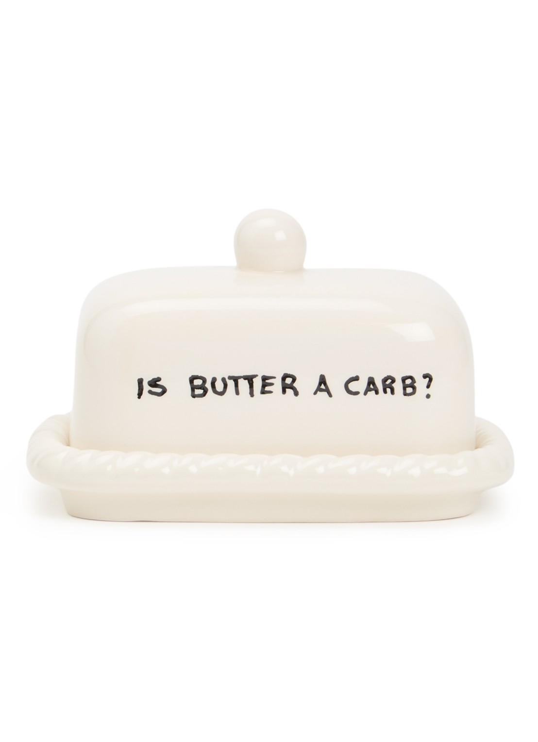 Anna + Nina Is Butter A Carb? botervloot 15 cm - voorkant 2 gebroken wit