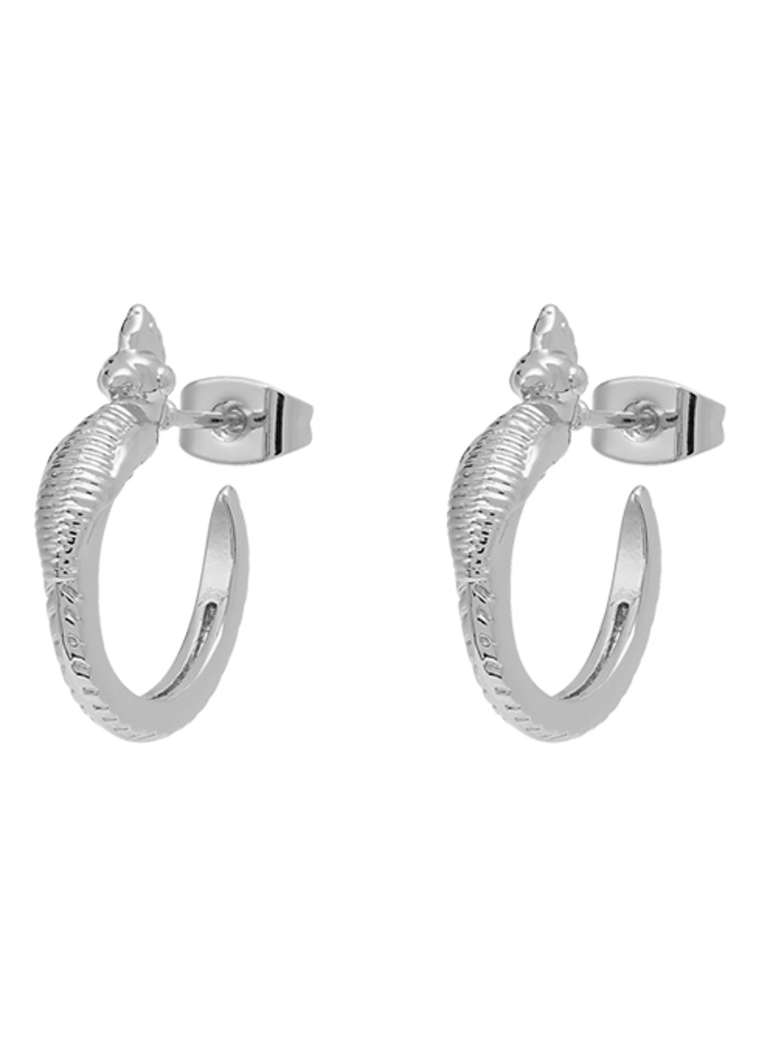 Anna + Nina Isola Bird oorringen  - voorkant zilver