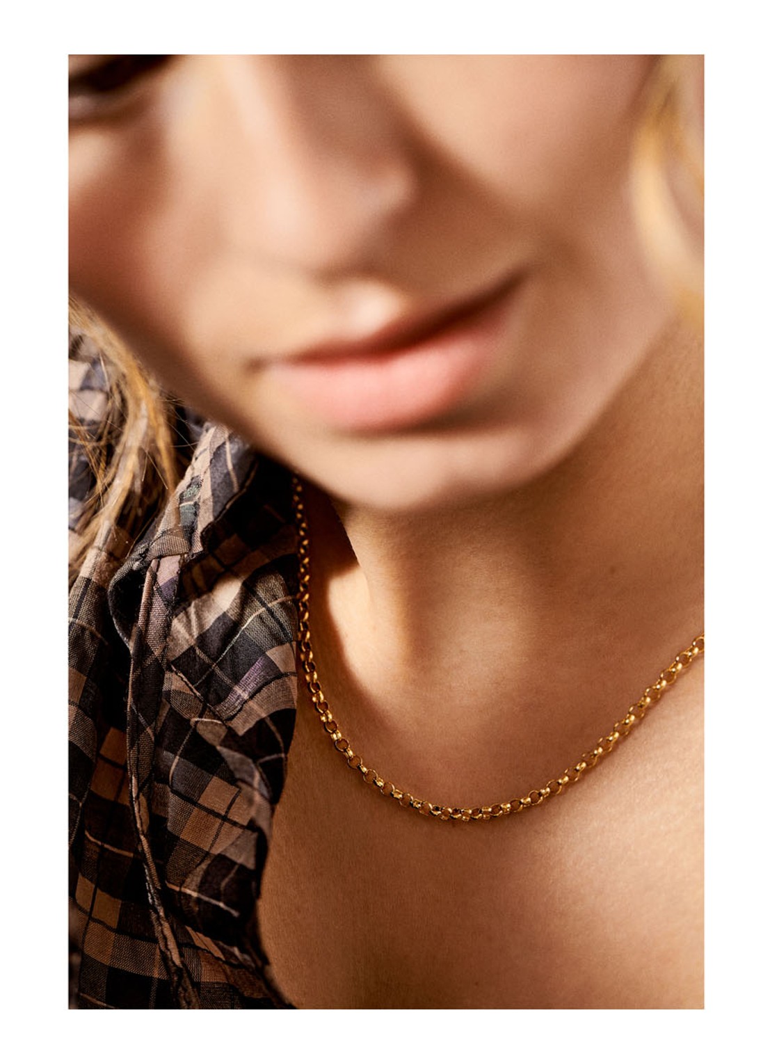 Anna + Nina Jasseron ketting verguld - detail 3 goud