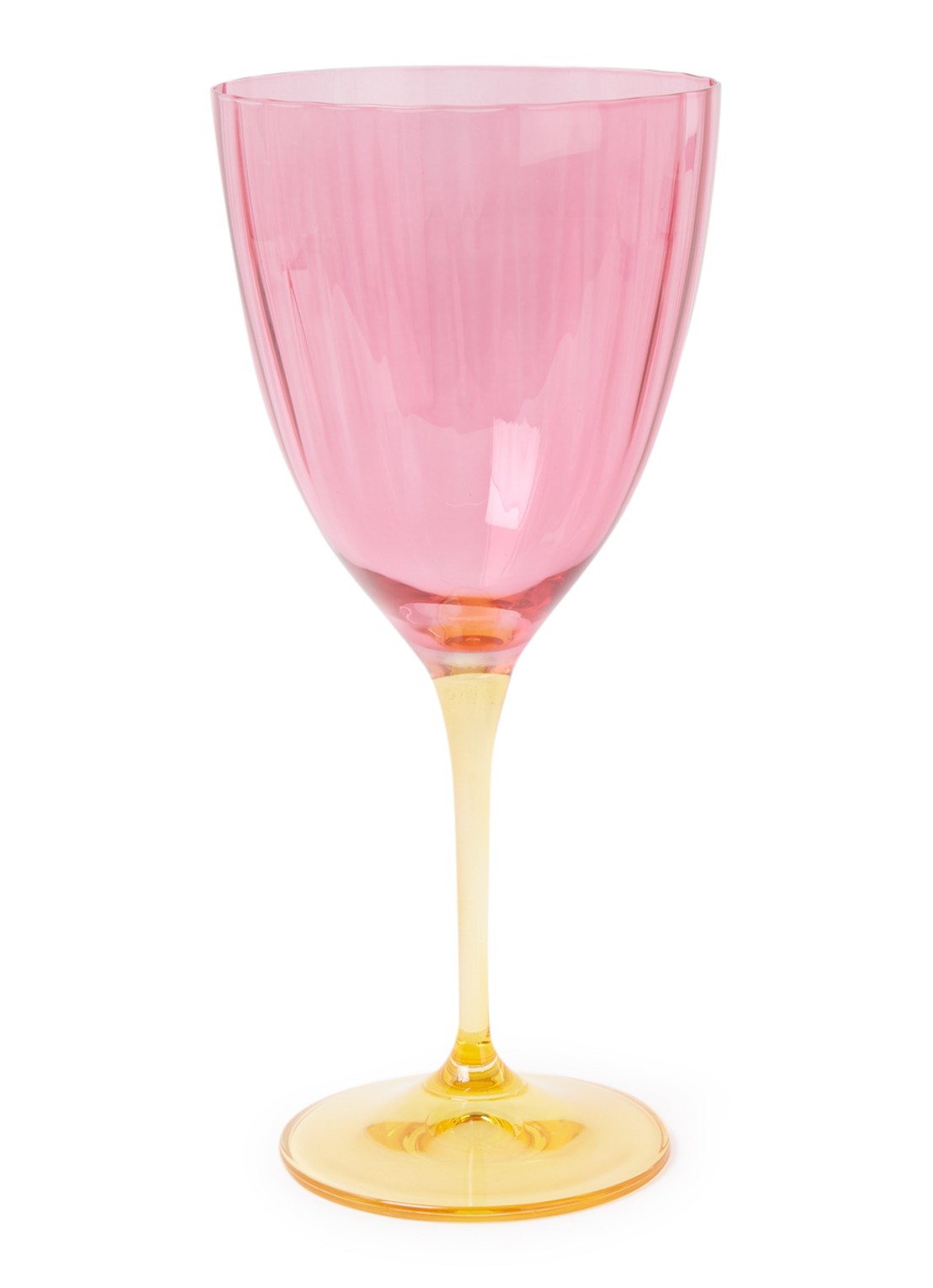 Anna + Nina Jazzy wijnglas 25 cl - voorkant roze