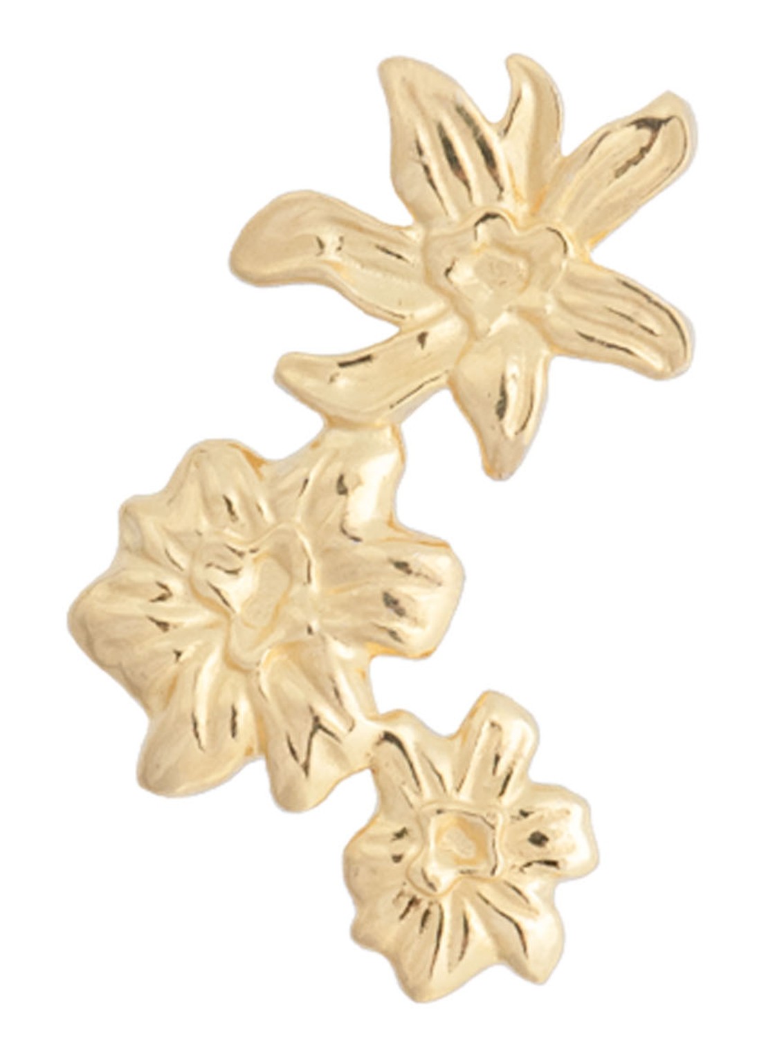 Anna + Nina La Perla ring verguld - voorkant 3 goud