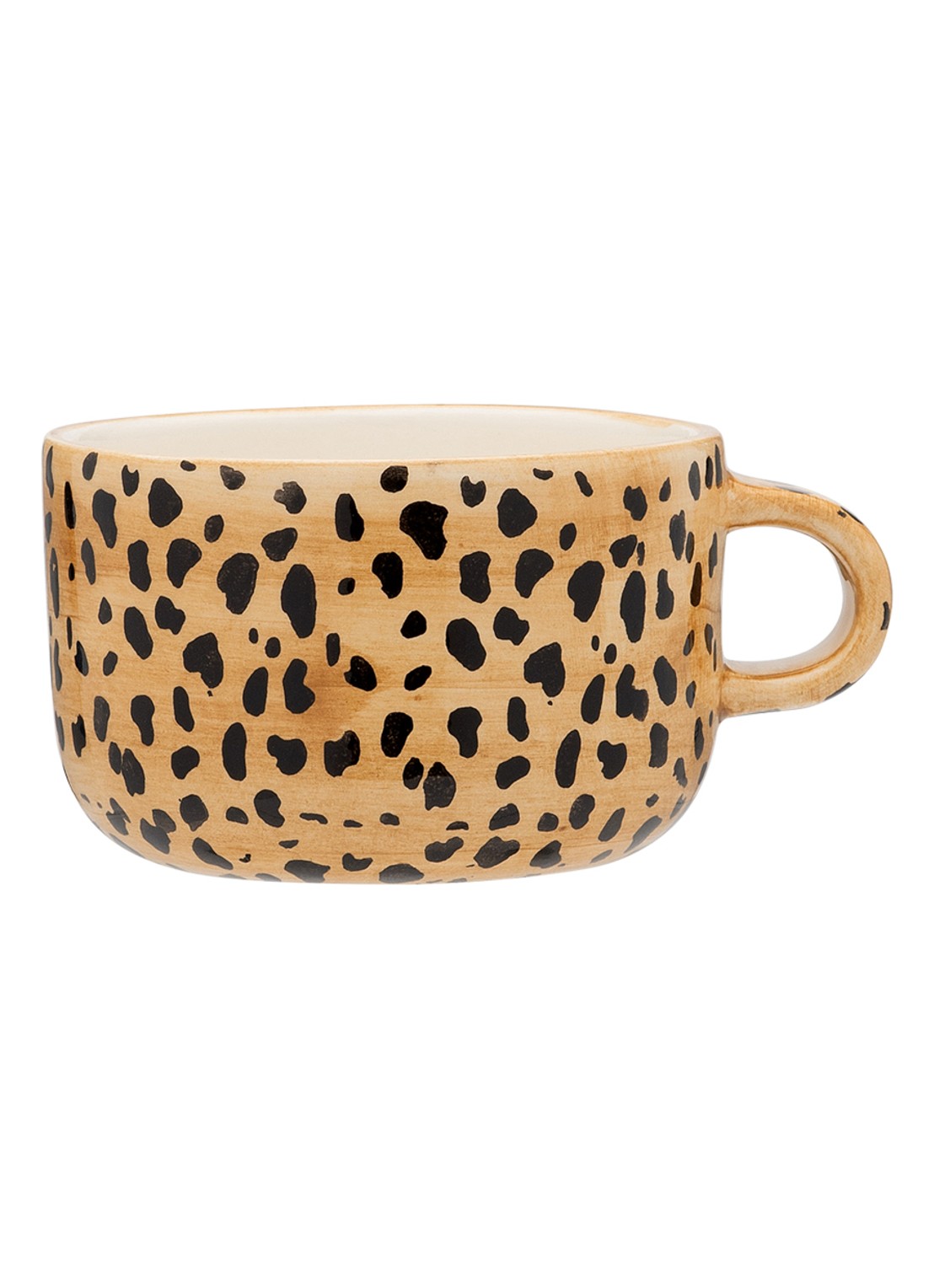 Anna + Nina Leopard kopje 25 cl - voorkant bruin
