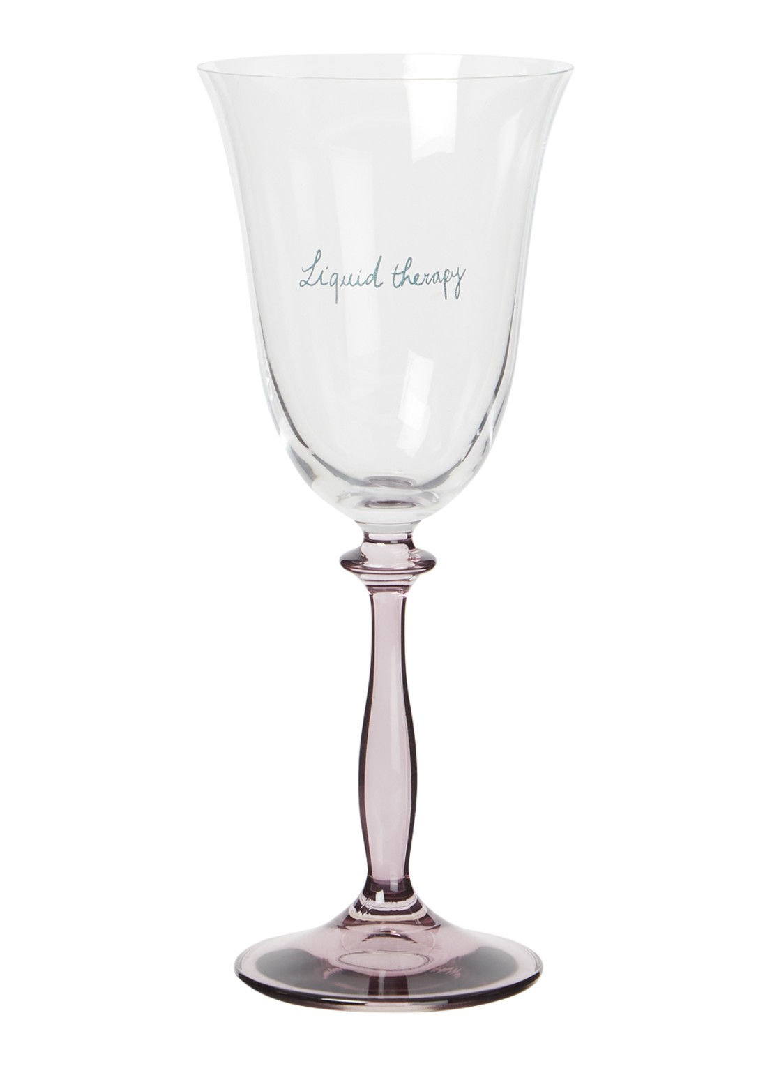 Anna + Nina Liquid Therapy wijnglas 20 cl  - voorkant taupe