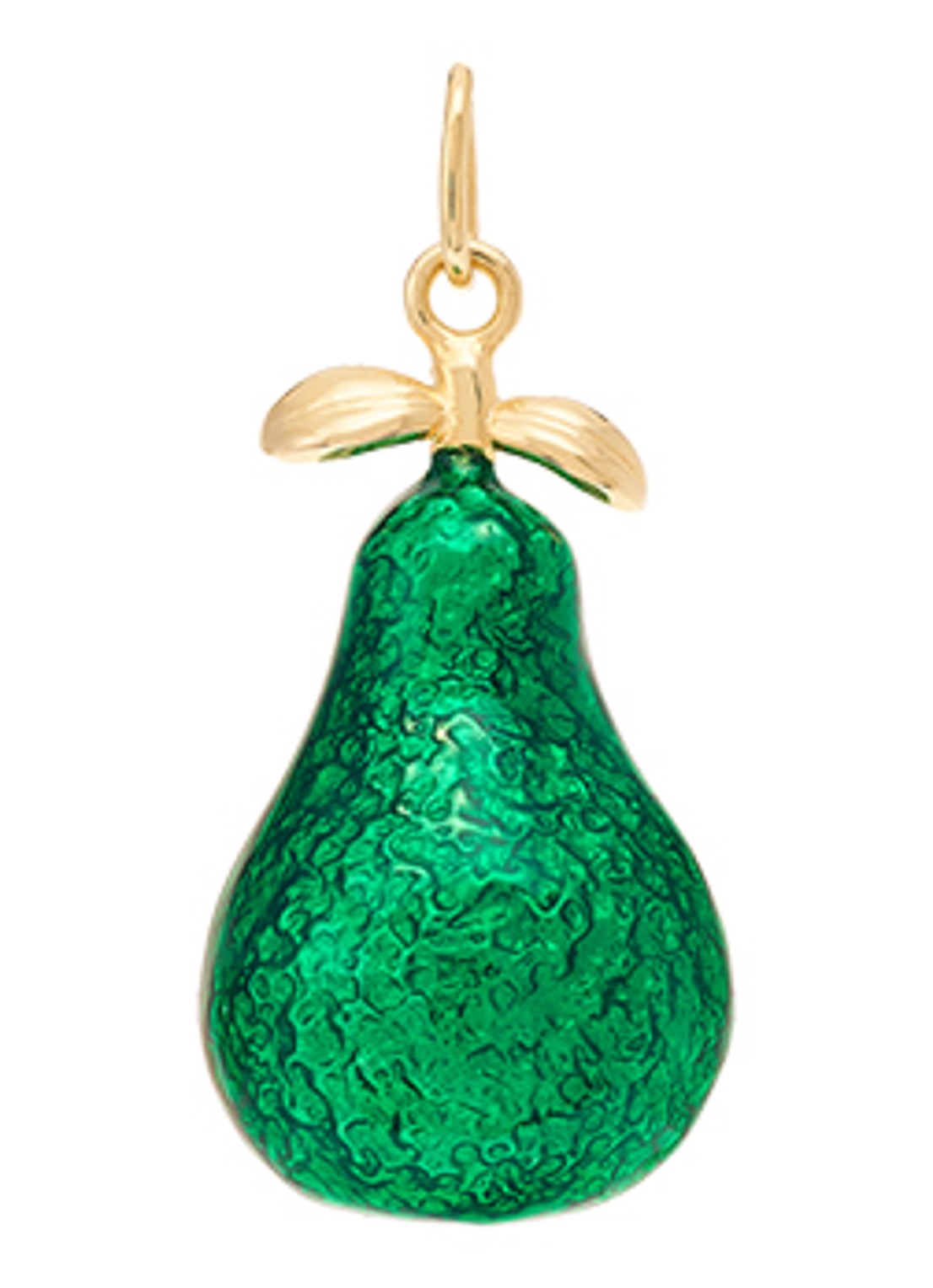 Anna + Nina Lush Pear hanger verguld - voorkant goud
