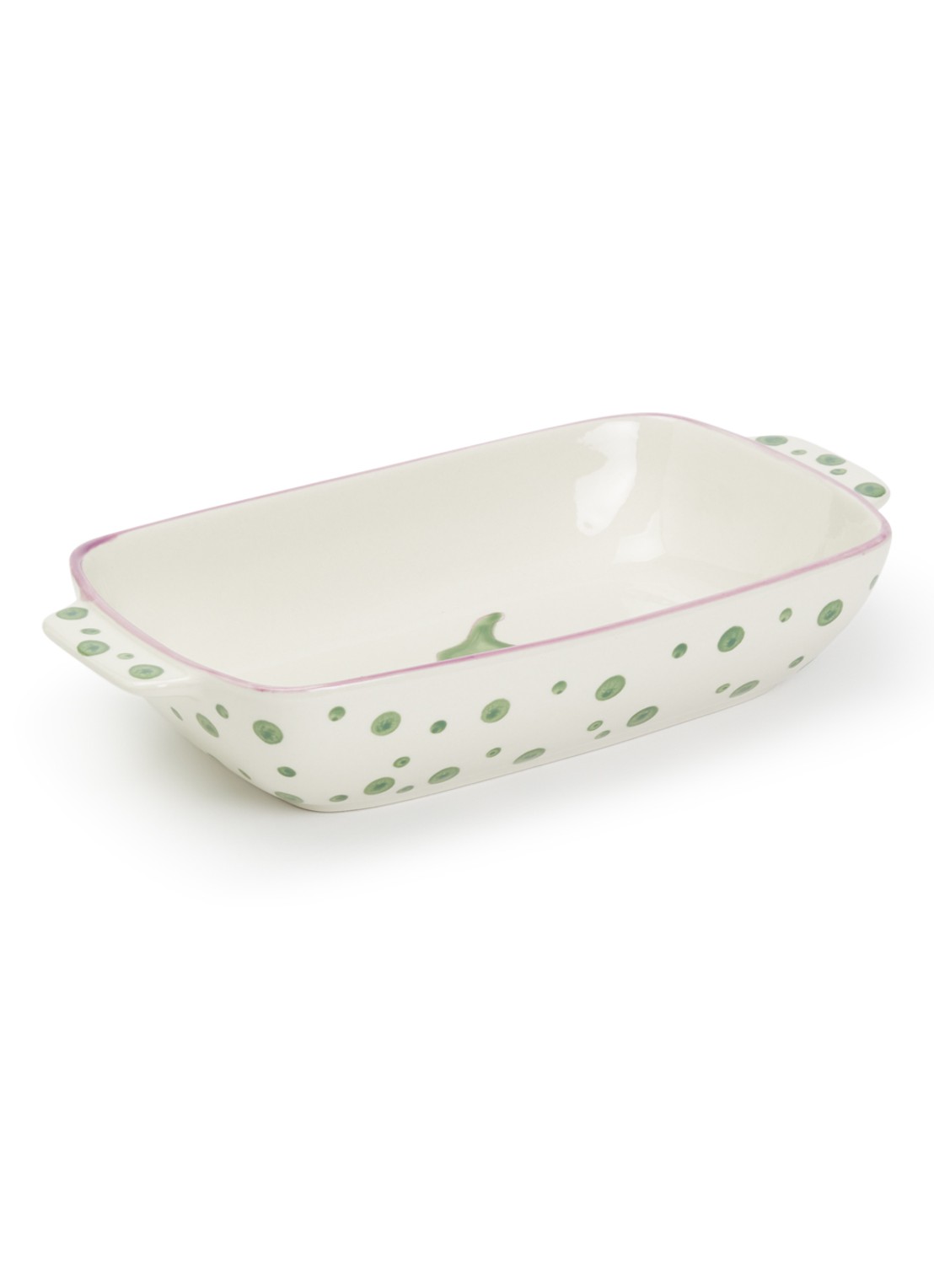 Anna + Nina Melanzane ovenschaal 29 cm - voorkant gebroken wit