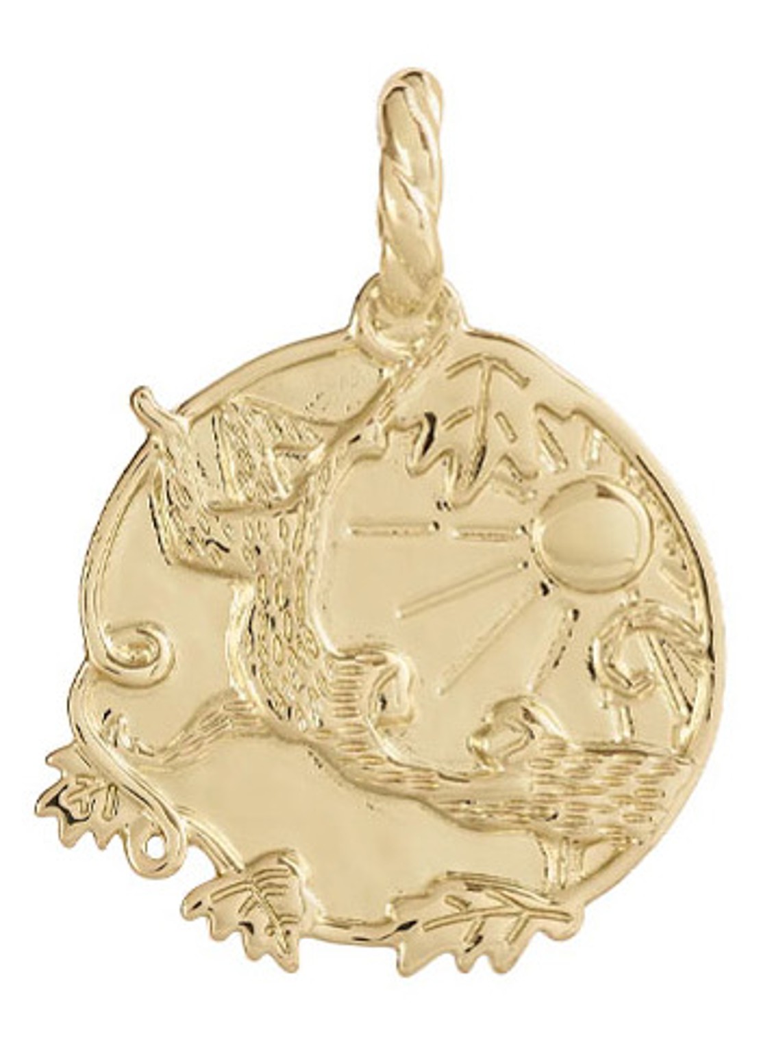 Anna + Nina Memorable friendship hanger verguld  - voorkant 4 goud