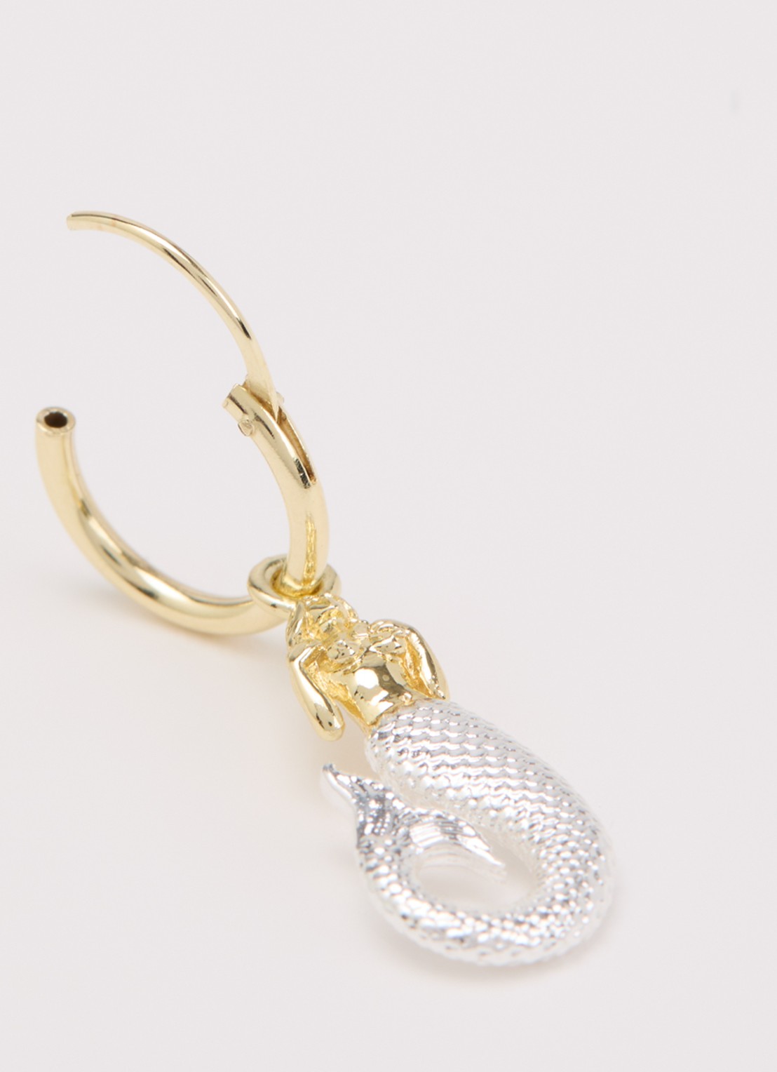 Anna + Nina Mermaid oorring verguld - detail 2 goud
