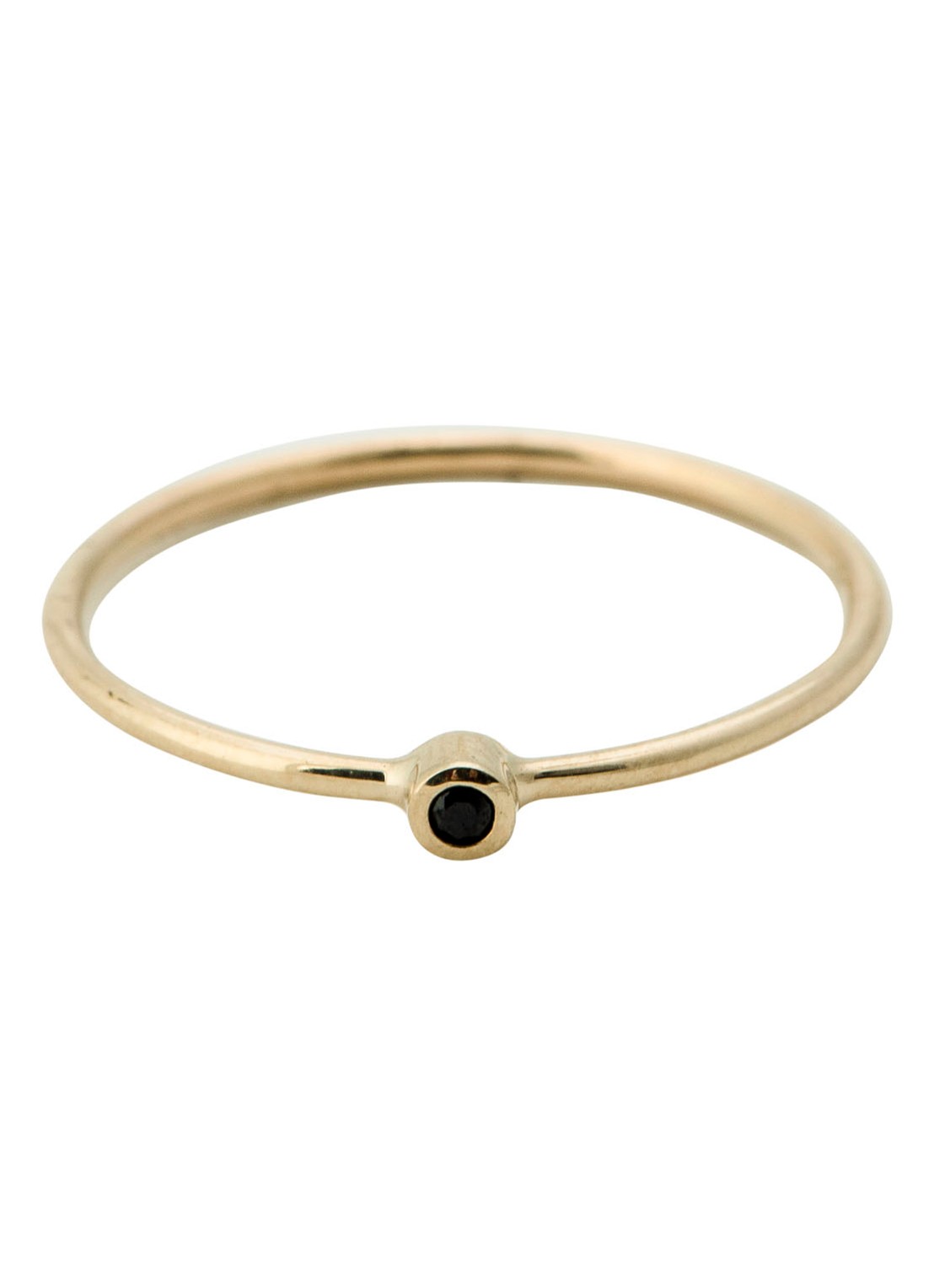 Anna + Nina Meteorite ring van 14k goud met onyx 18-2M908010G - voorkant 2 geelgoud