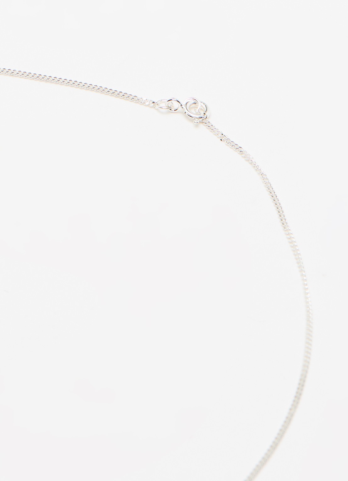 Anna + Nina Mix It Up ketting met hanger - detail 2 zilver