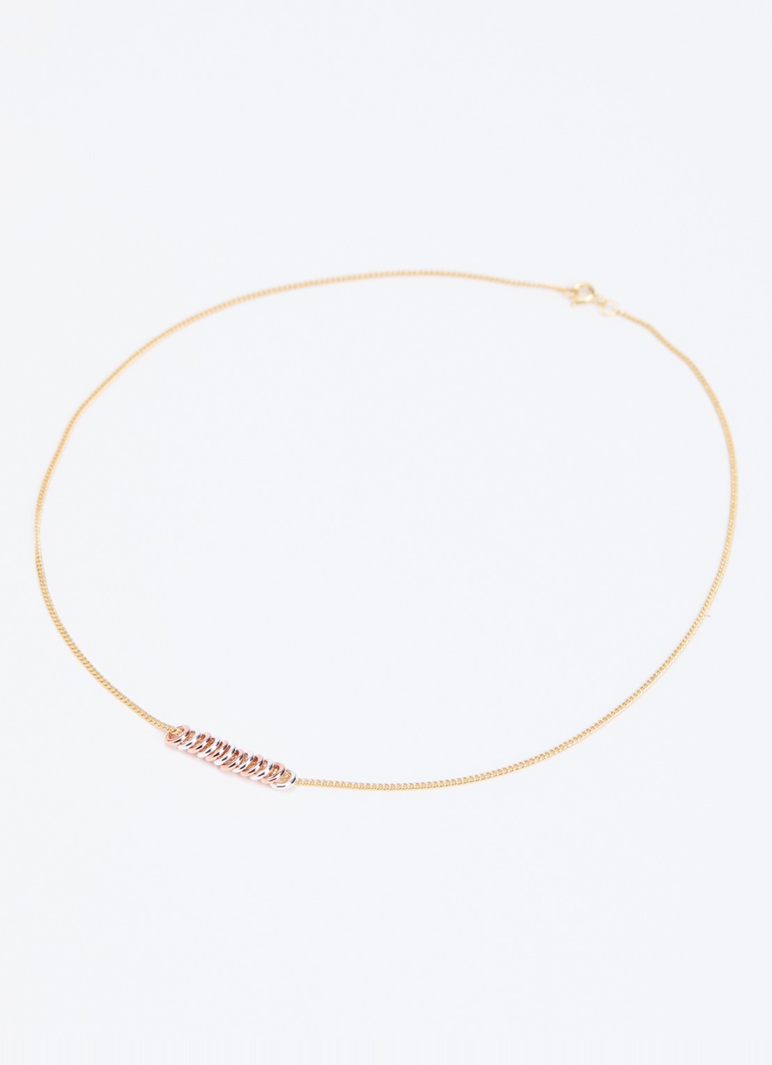 Anna + Nina Mix It Up ketting verguld - detail goud