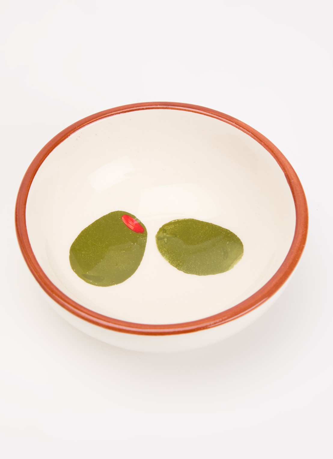 Anna + Nina Olive Tapas serveerschaal 11 cm - voorkant 2 gebroken wit
