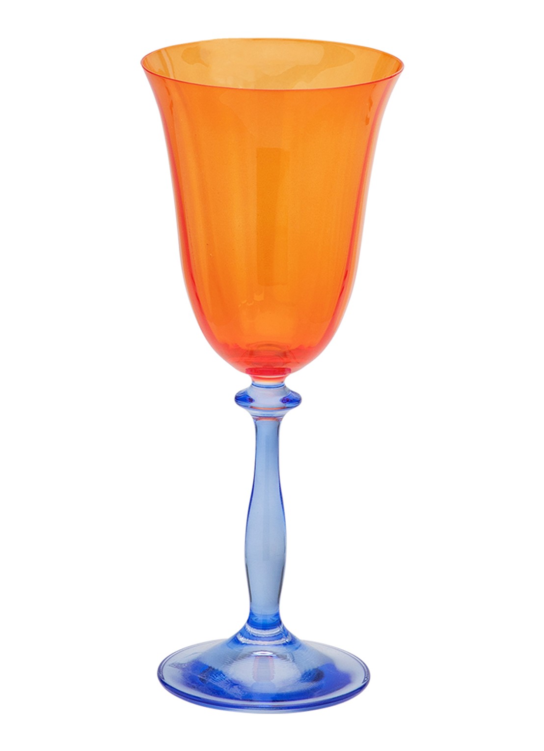 Anna + Nina Paradise witte wijnglas 20 cl - voorkant multicolor