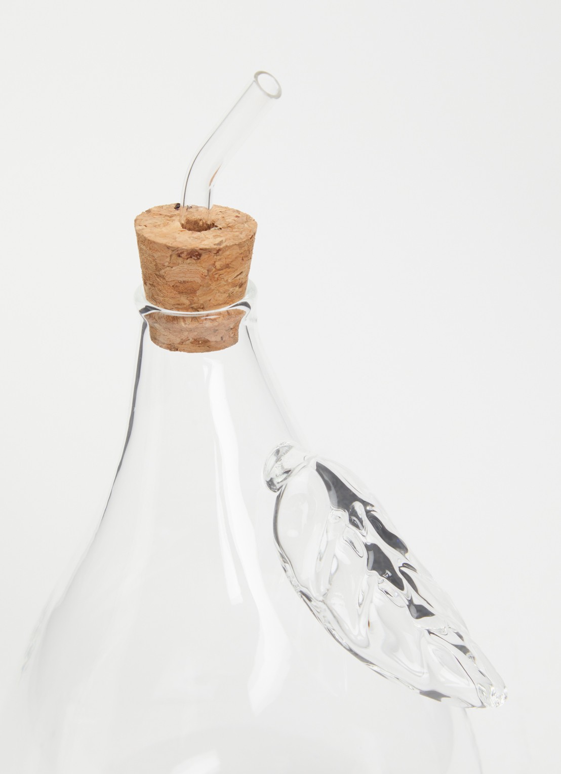 Anna + Nina Pear olie- en azijnfles 65 cl - voorkant 2 wit