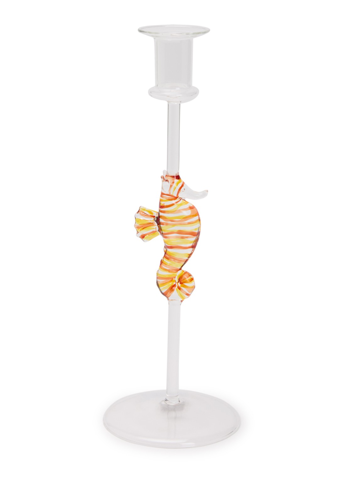 Anna + Nina Seahorse kandelaar 30 cm - voorkant multicolor