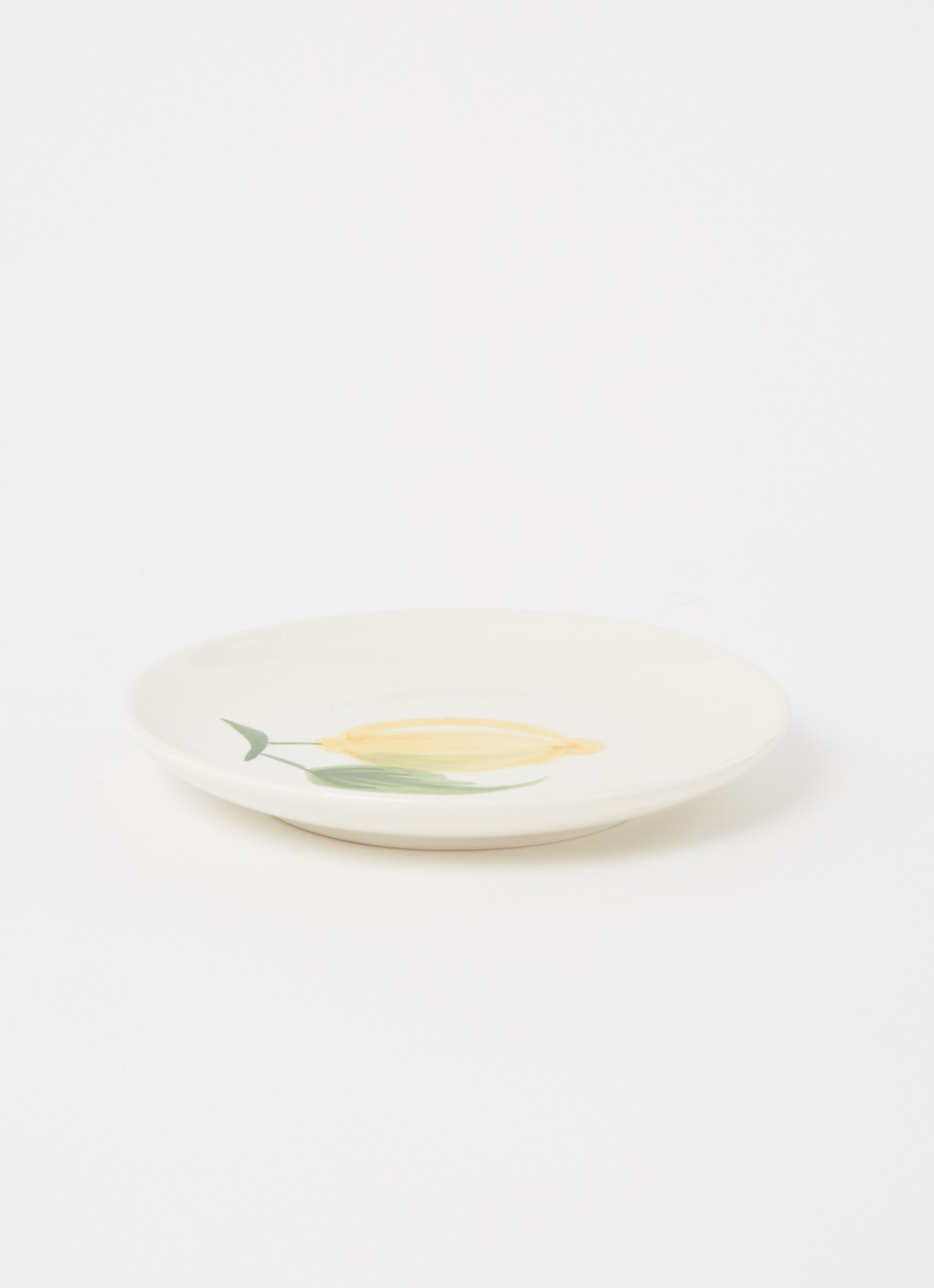 Anna + Nina Sicilian Lemon gebaksbordje 15 cm - voorkant 3 geel
