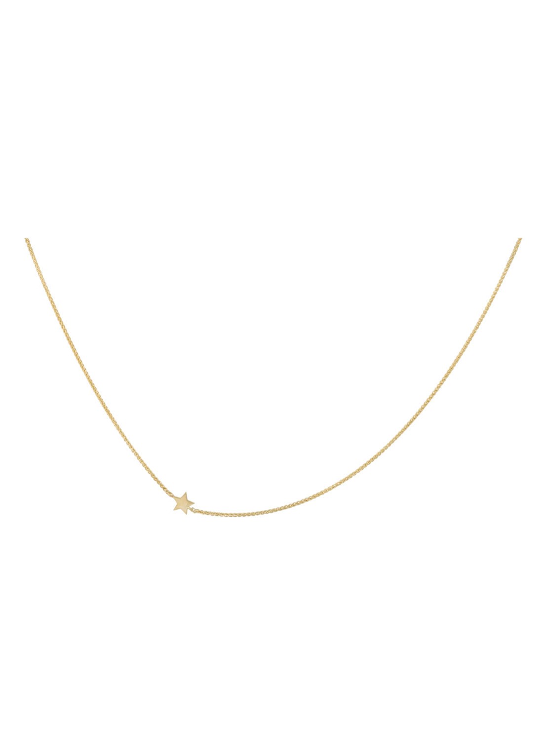Anna + Nina Stellar Short ketting verguld - voorkant goud