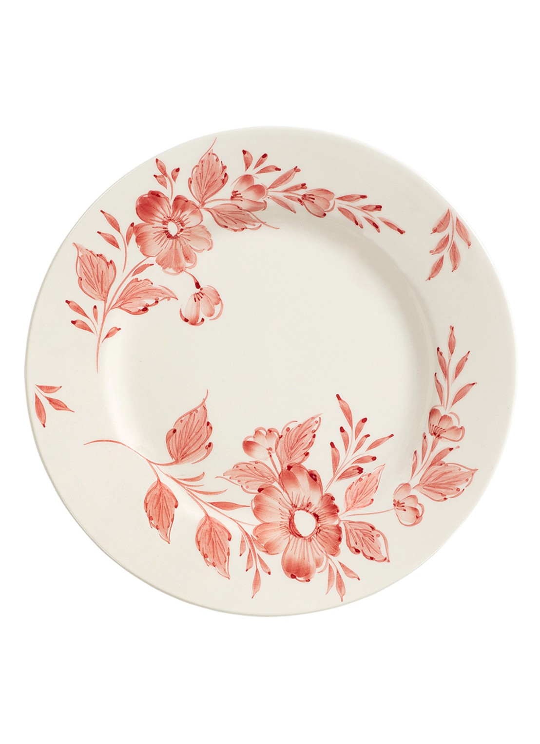 Anna + Nina Whimsical dinerbord 26 cm - voorkant roze