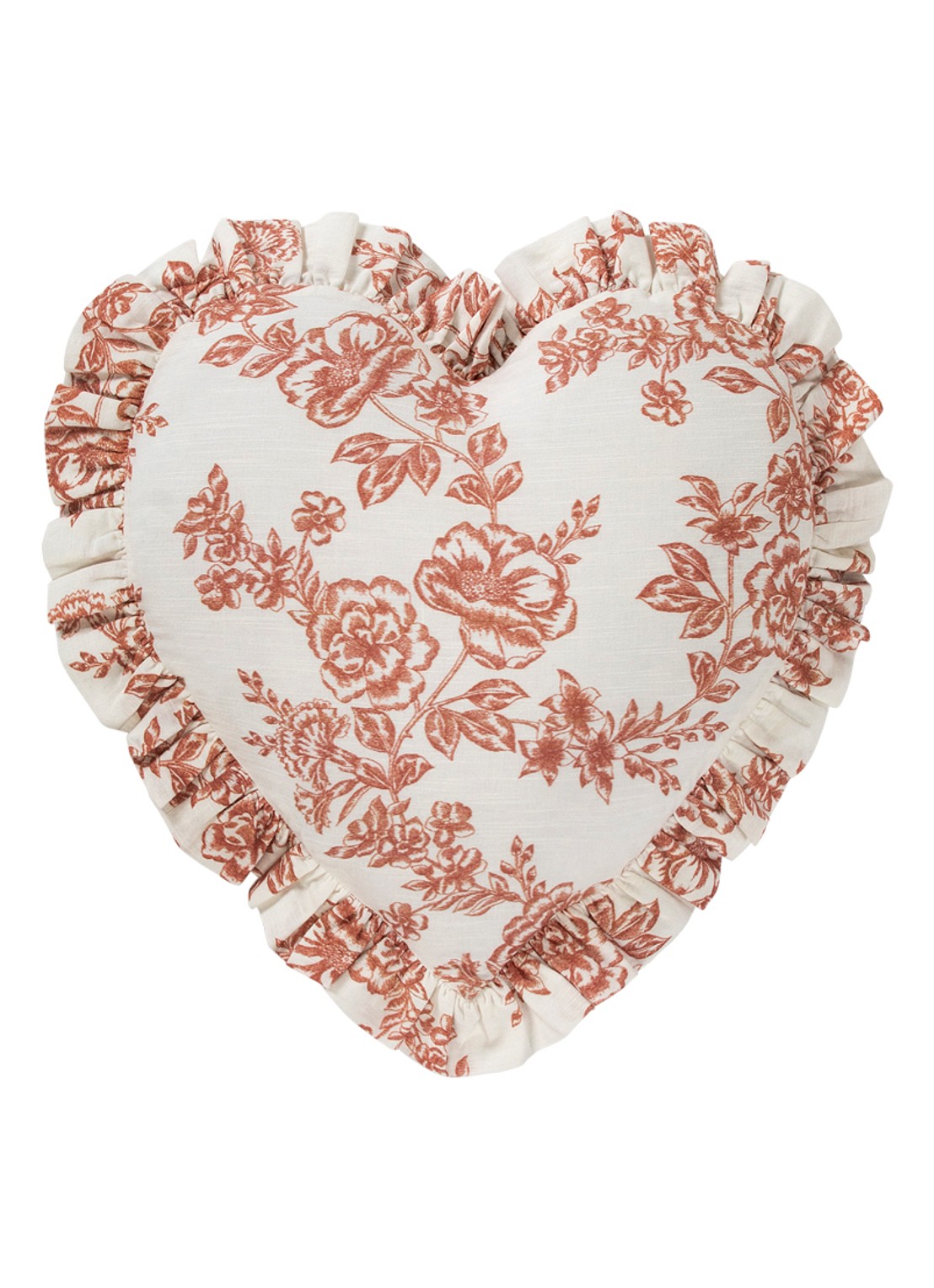 Anna + Nina Whimsical Rose sierkussen 44 x 52 cm - voorkant gebroken wit