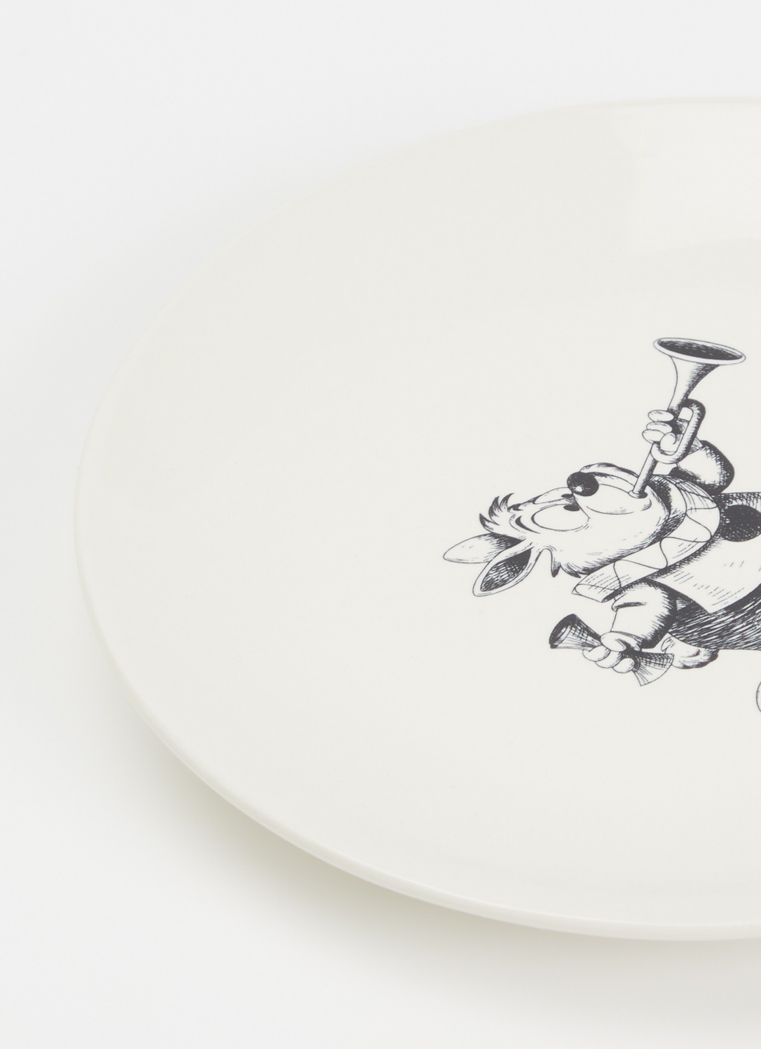 Anna + Nina White Rabbit's Delight gebaksbordje 15 cm - detail 3 gebroken wit