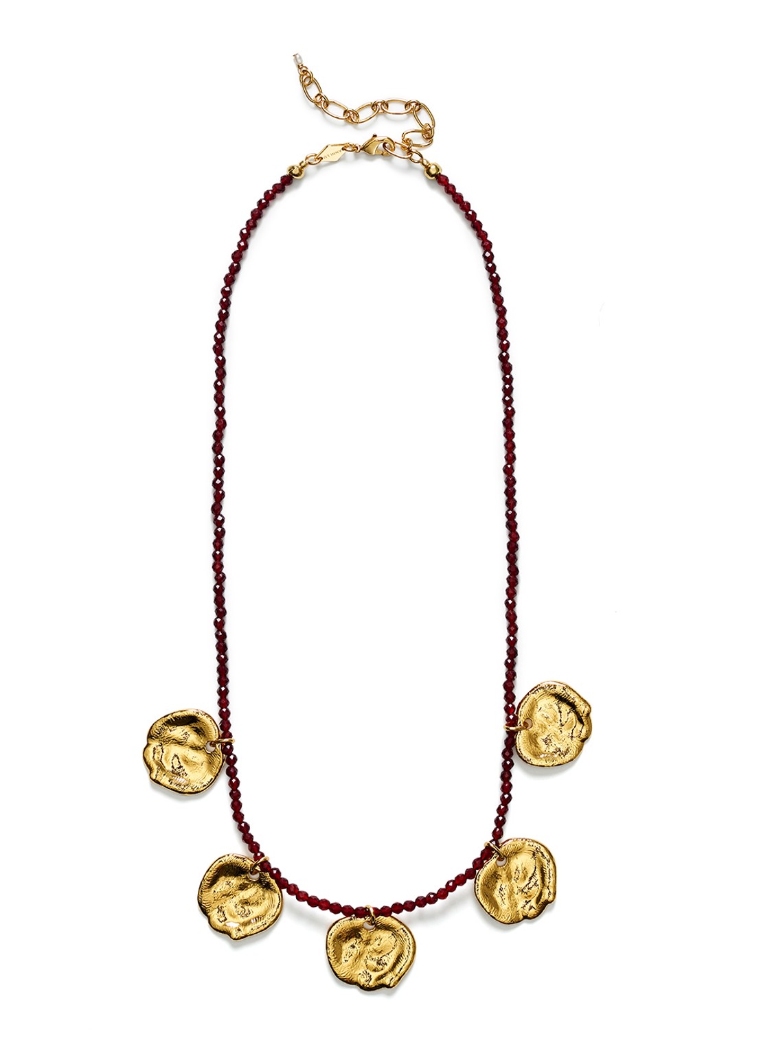 ANNI LU Dream catcher kralenketting verguld - voorkant bruin