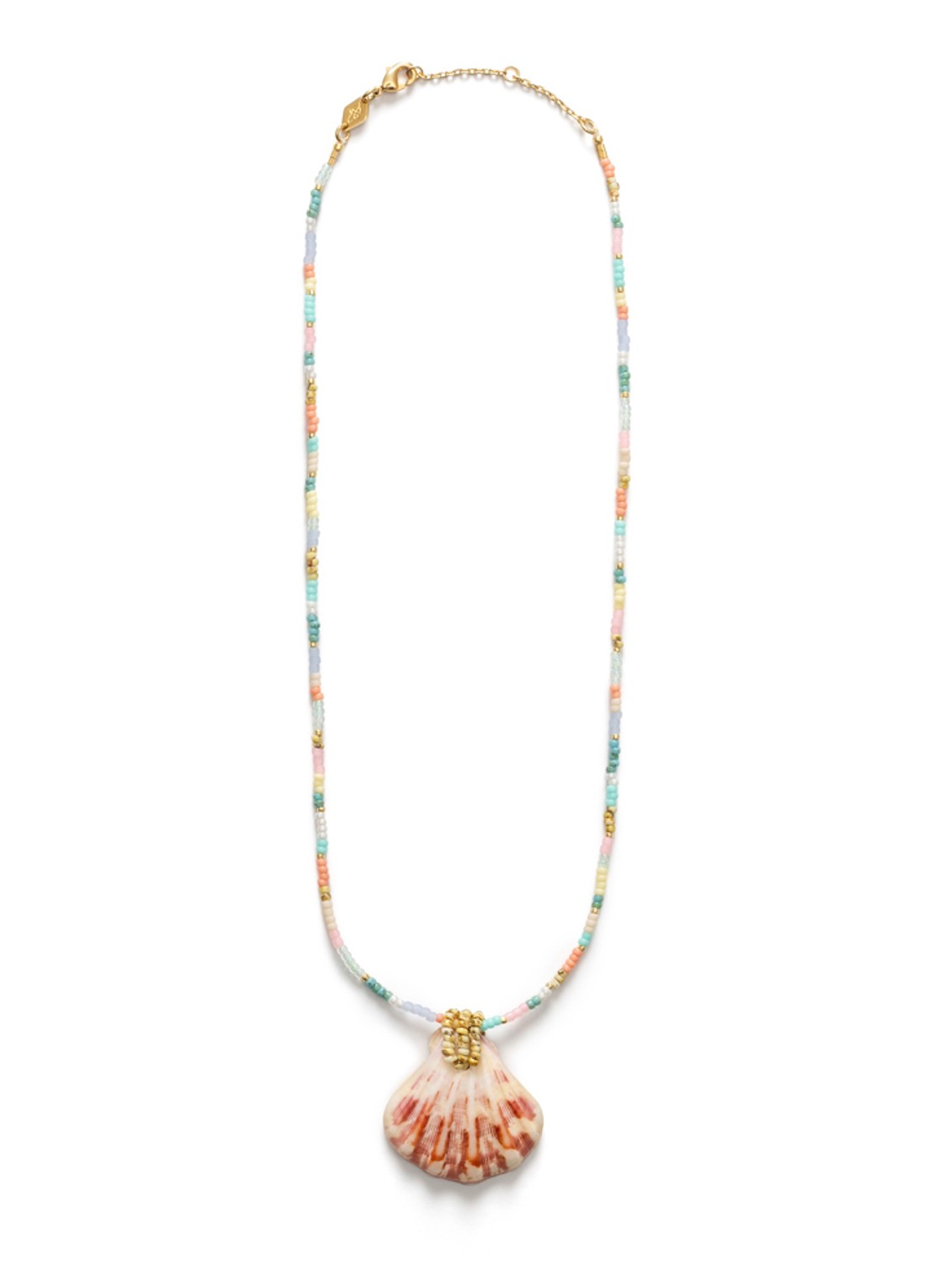 ANNI LU Eldorado Spritz ketting   - voorkant zalmroze