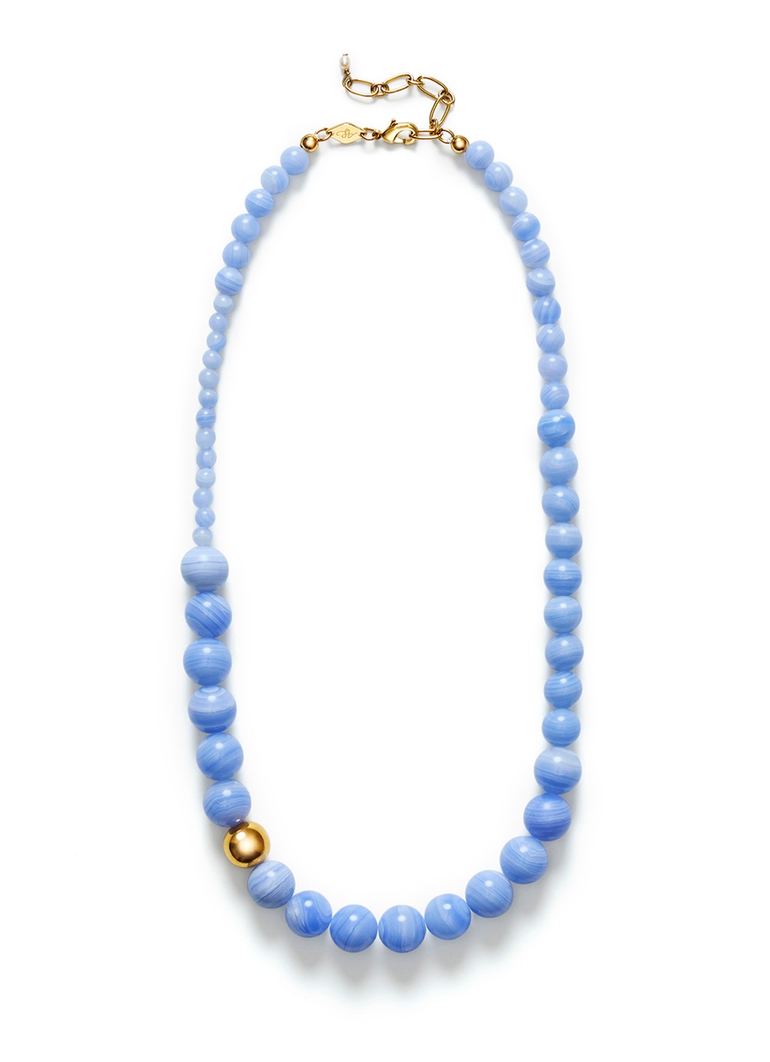 ANNI LU Float kralenketting - voorkant blauw