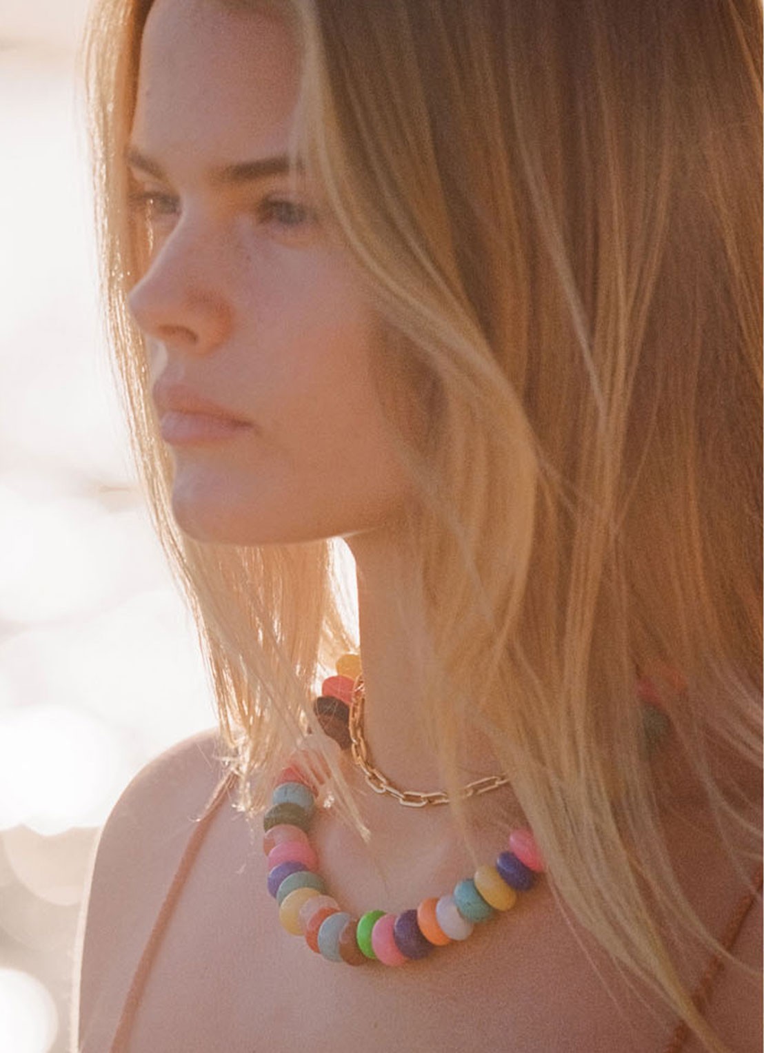 ANNI LU Golden Hour ketting verguld - voorkant 3 goud