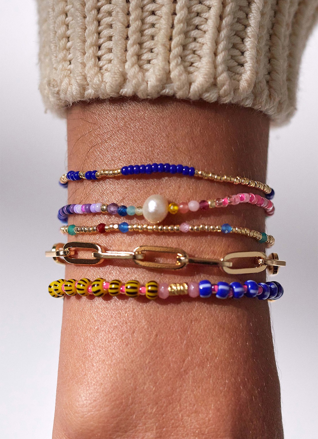 ANNI LU Juvel armband verguld - detail 3 goud