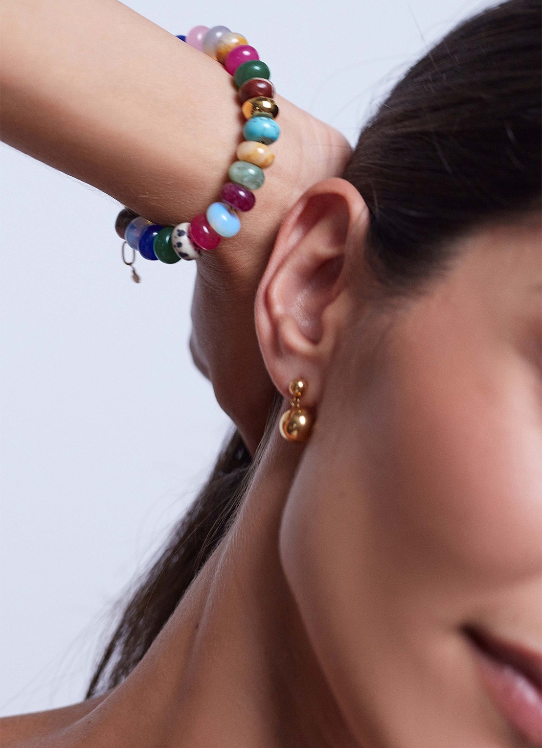 ANNI LU Mirage armband verguld - voorkant 2 multicolor