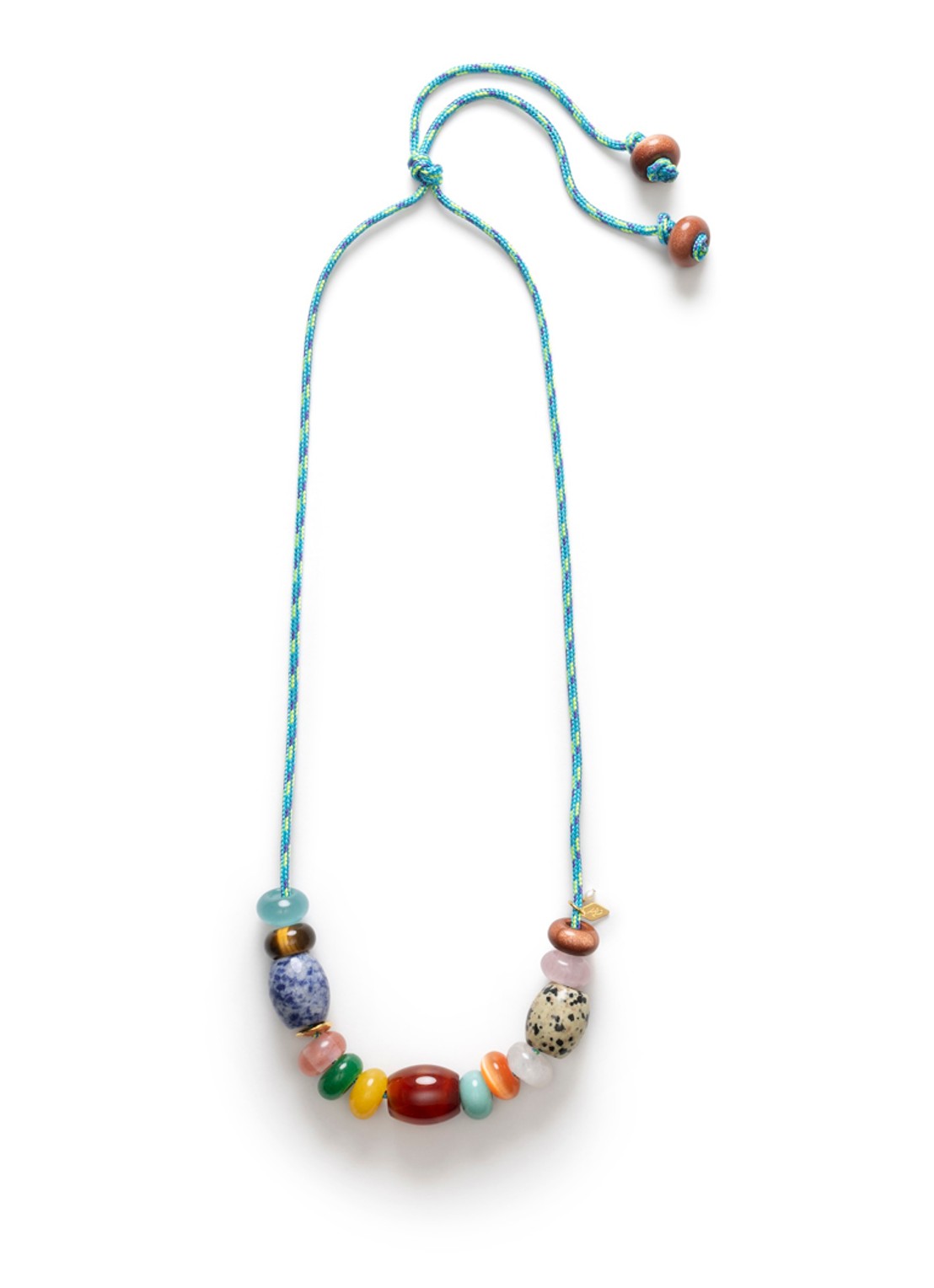 ANNI LU Poolside ketting  - voorkant turquoise