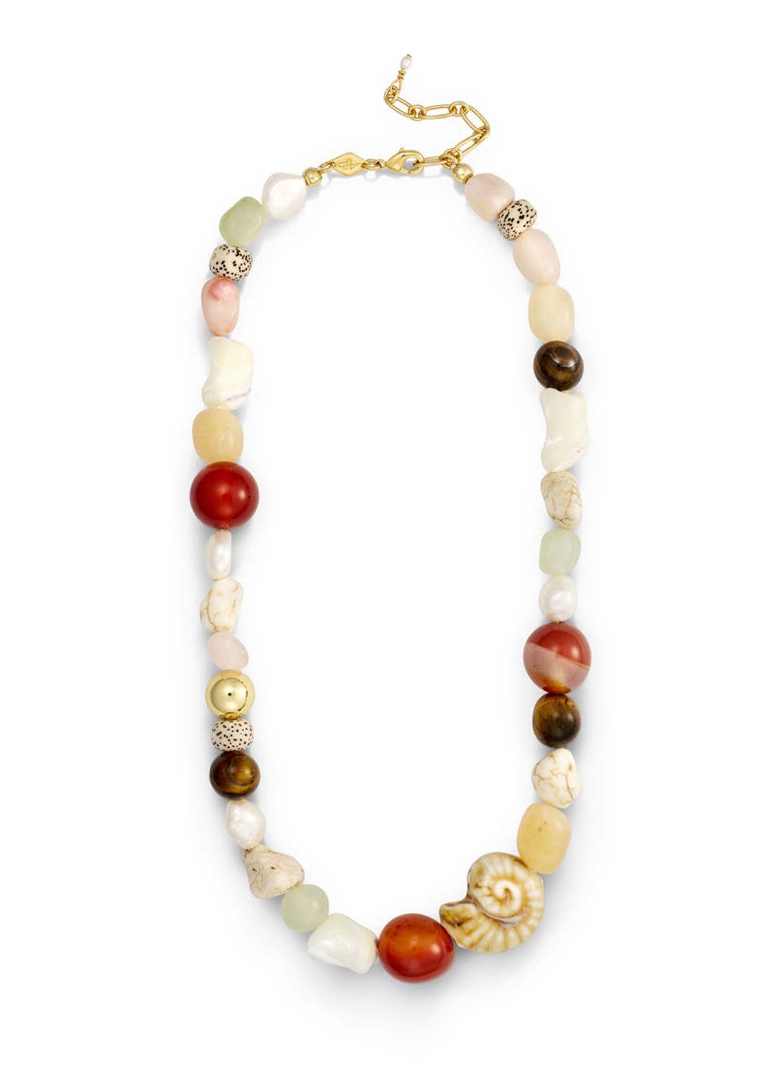 ANNI LU Seaside ketting verguld - voorkant beige