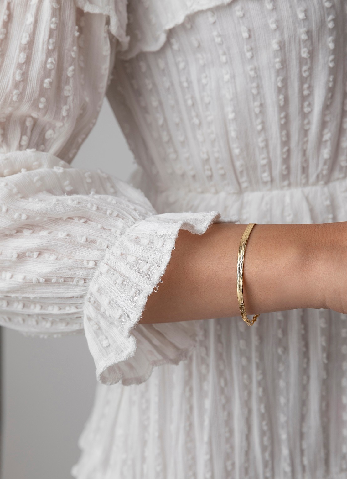 ANNI LU Snake charmer armband verguld - voorkant 2 goud