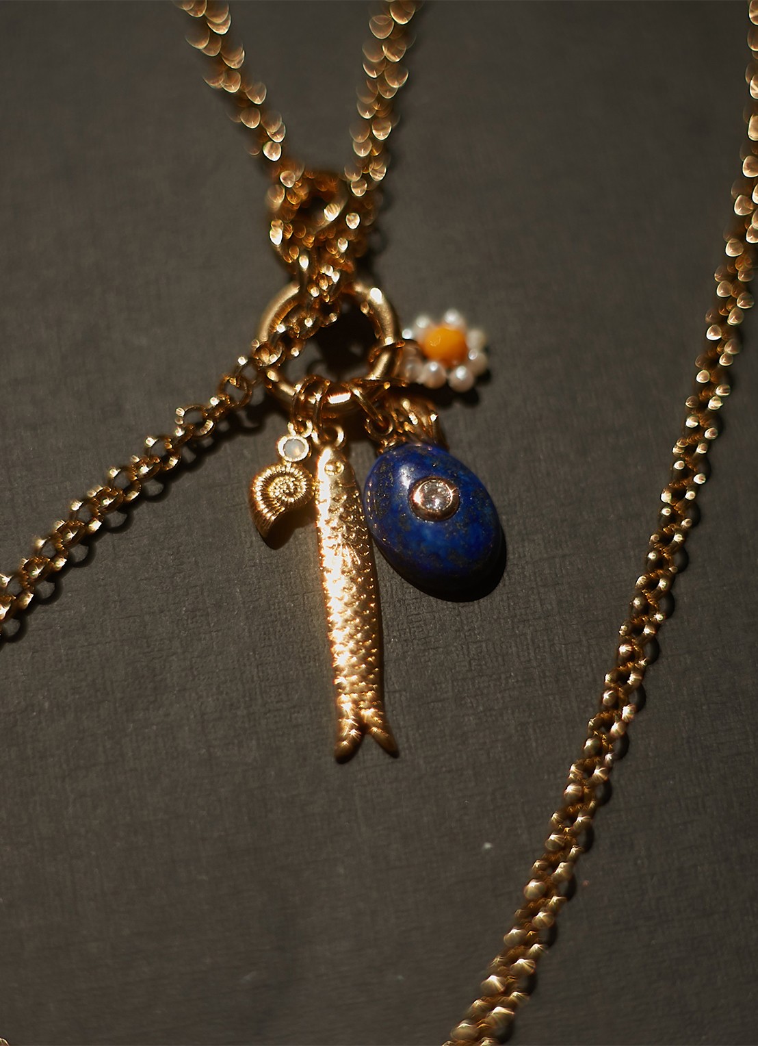 ANNI LU Swimclub ketting verguld - detail 2 goud