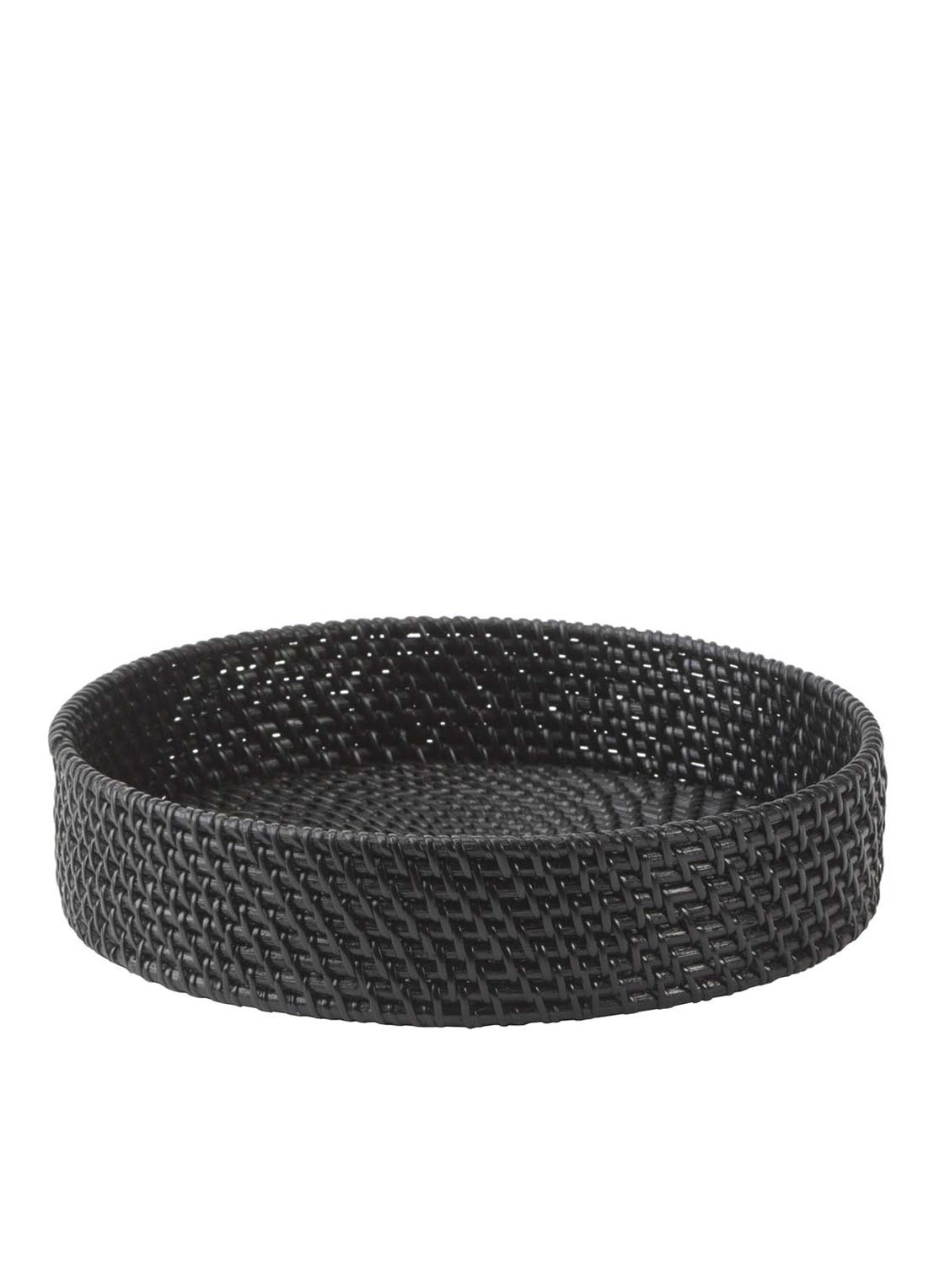 Aquanova Cino mand van rotan 30 cm - voorkant zwart