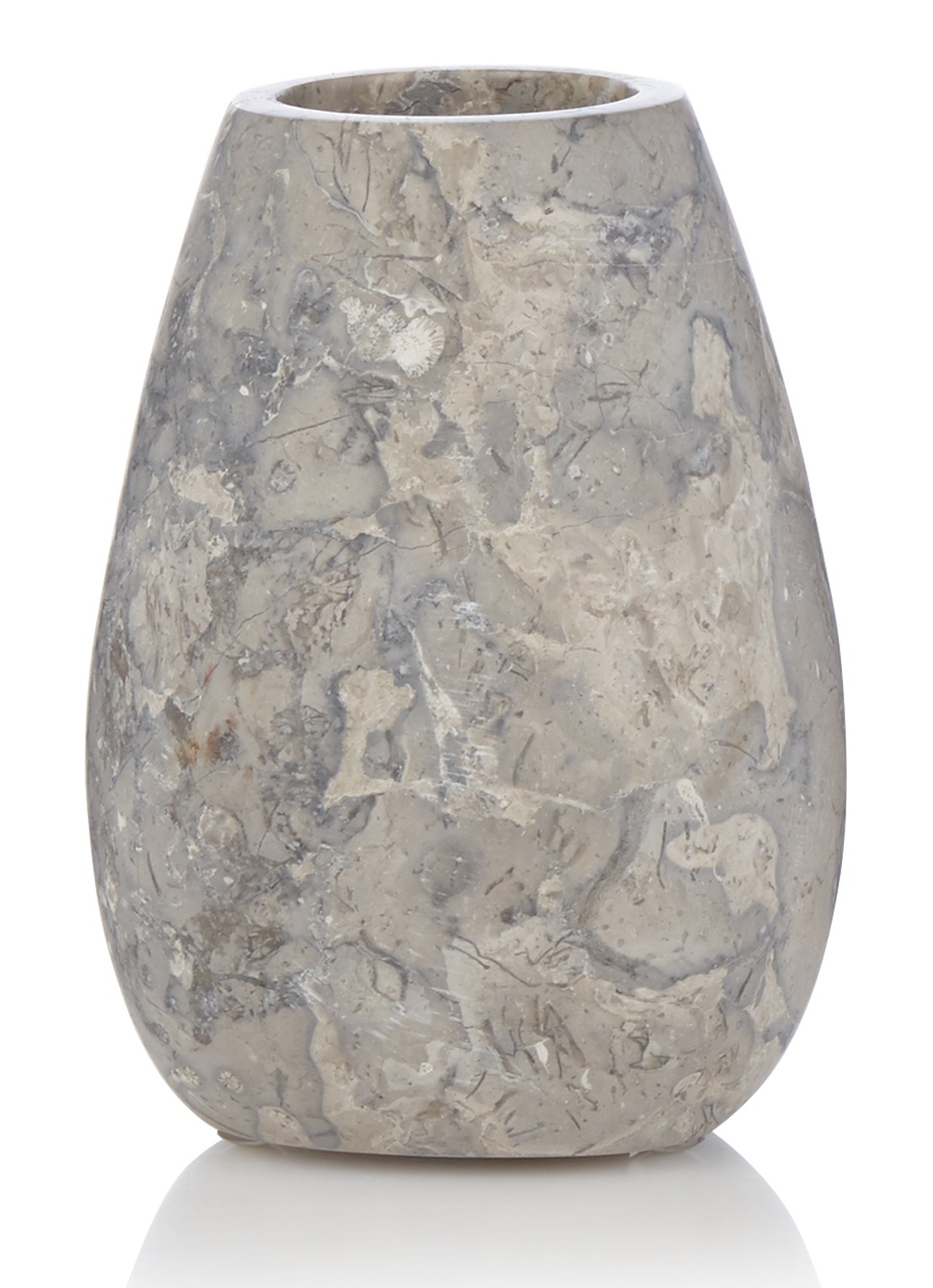 Aquanova Conor tandenborstelhouder van marmer - voorkant beige
