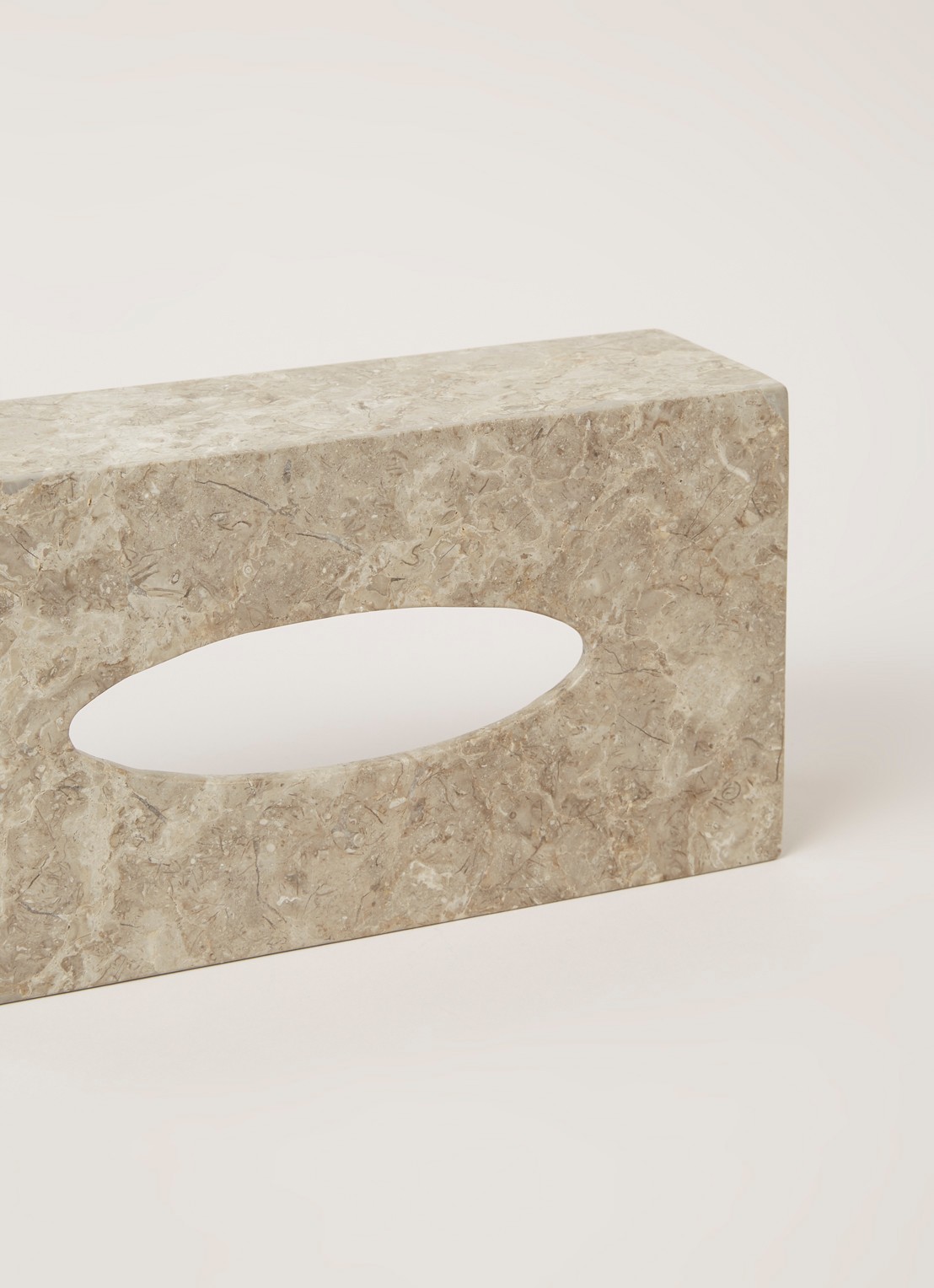 Aquanova Conor tissuebox - detail donkerbeige