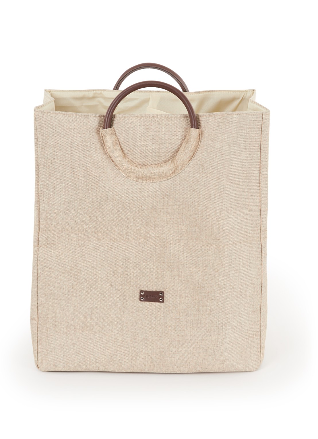 Aquanova Jada wasmand 48 cm - voorkant donkerbeige