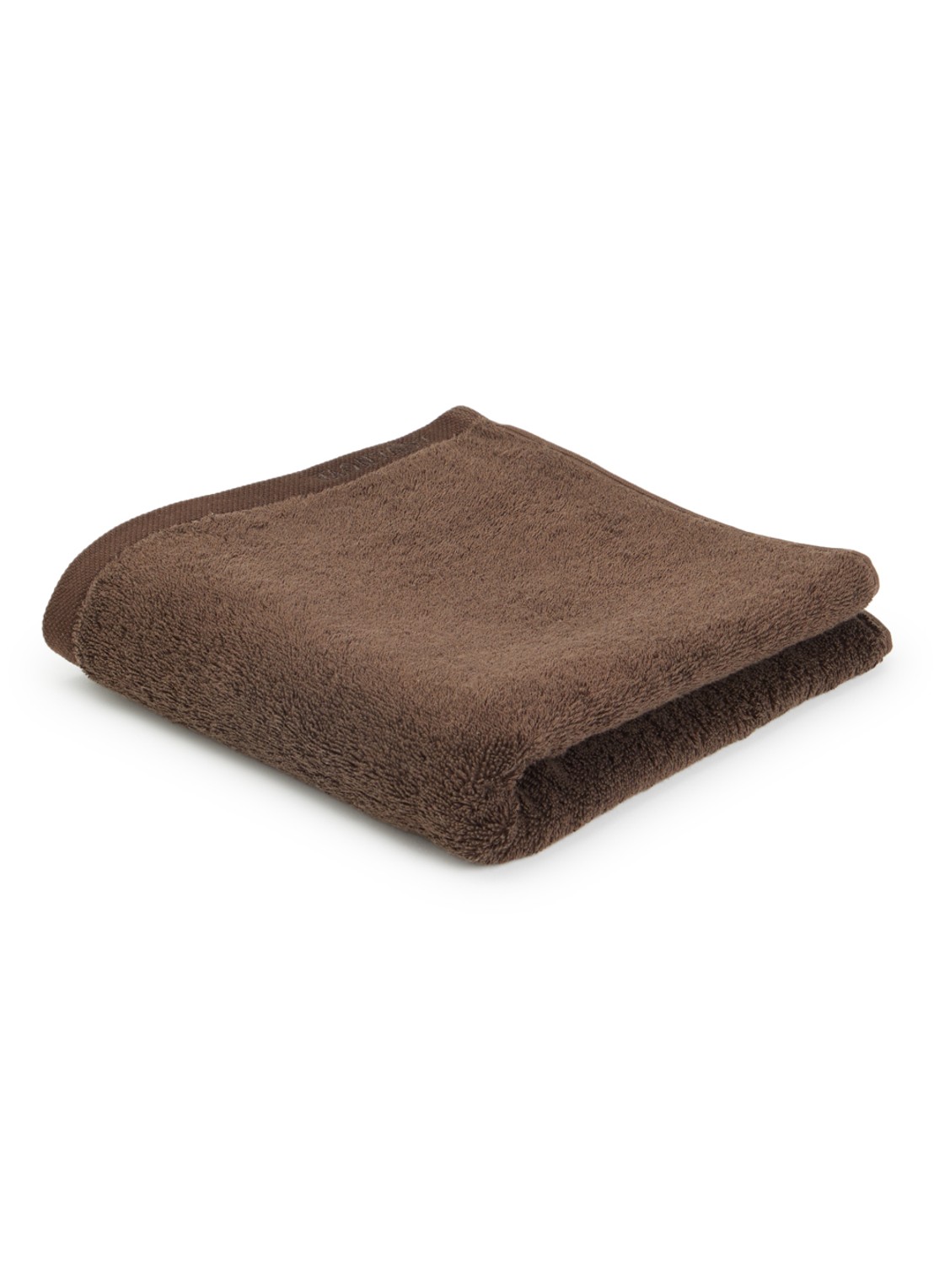 Aquanova London badhanddoek - 600 gr/m² - 55 x 100 cm - voorkant donkerbruin