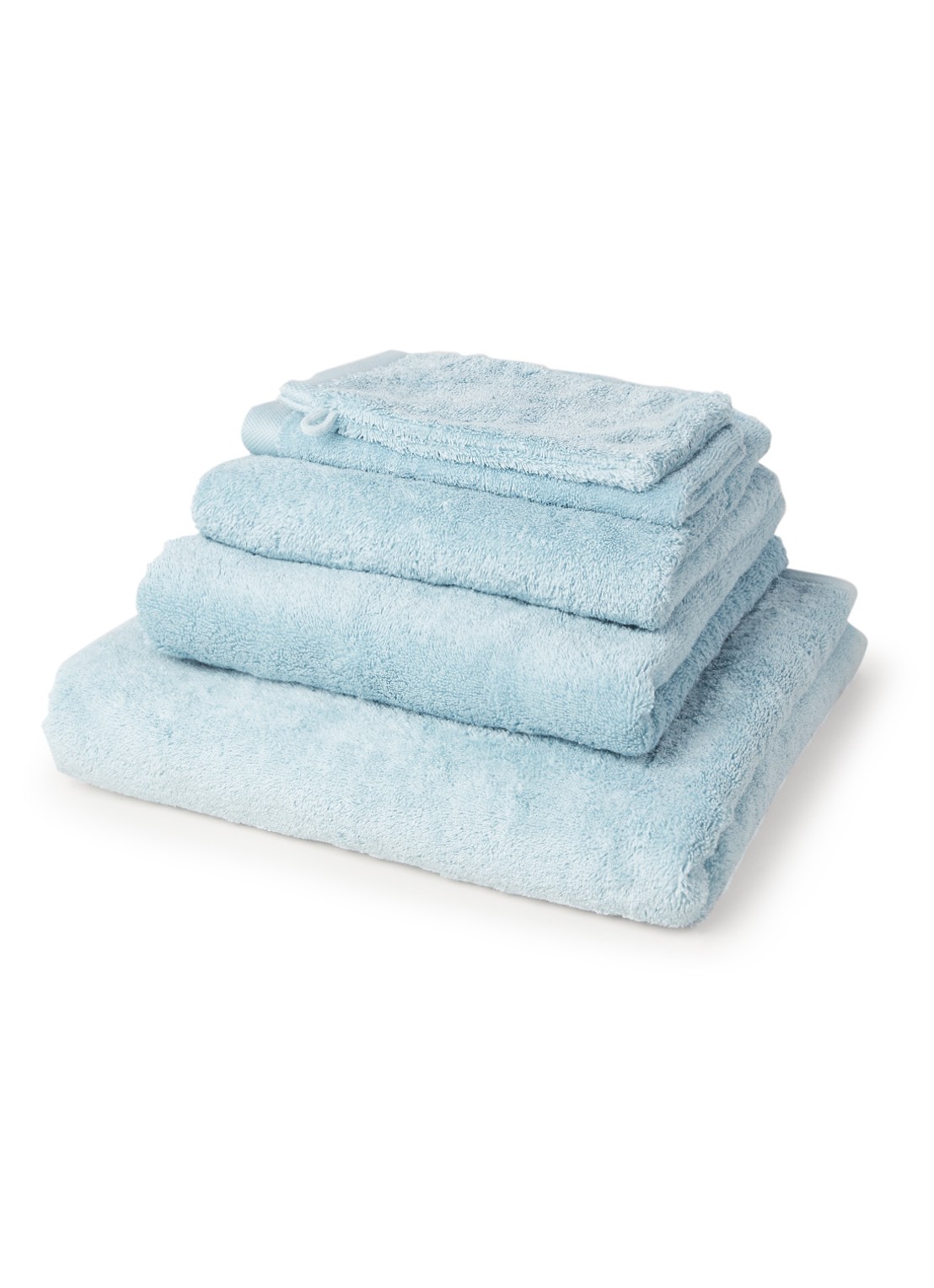 Aquanova London badlaken - 600 gr/m2 - 100 x 150 cm - voorkant lichtblauw