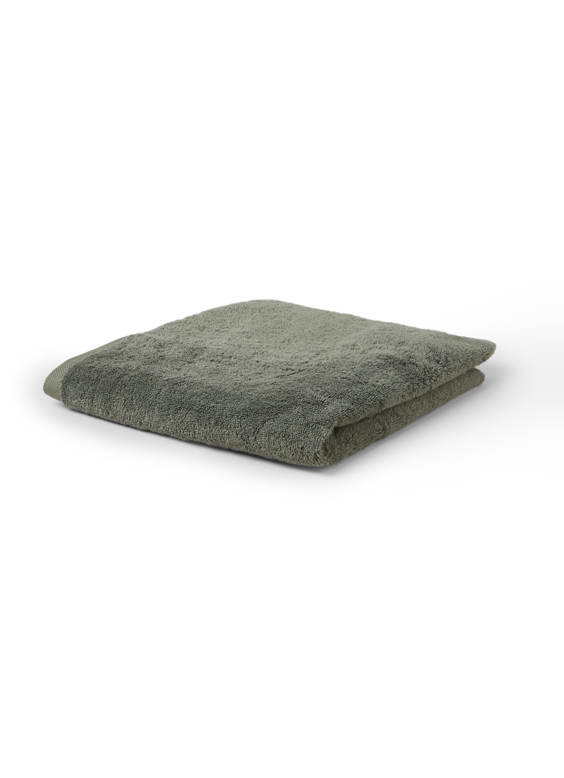 Aquanova London badlaken 70 cm x 130 cm - voorkant 2 legergroen