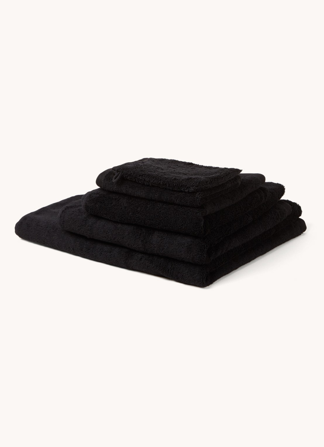Aquanova London gastendoek 30 cm x 50 cm - voorkant 3 zwart
